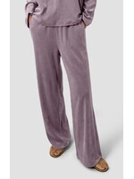 EILEEN FISHER COZY VELOUR KNIT WIDE-LEG PANT