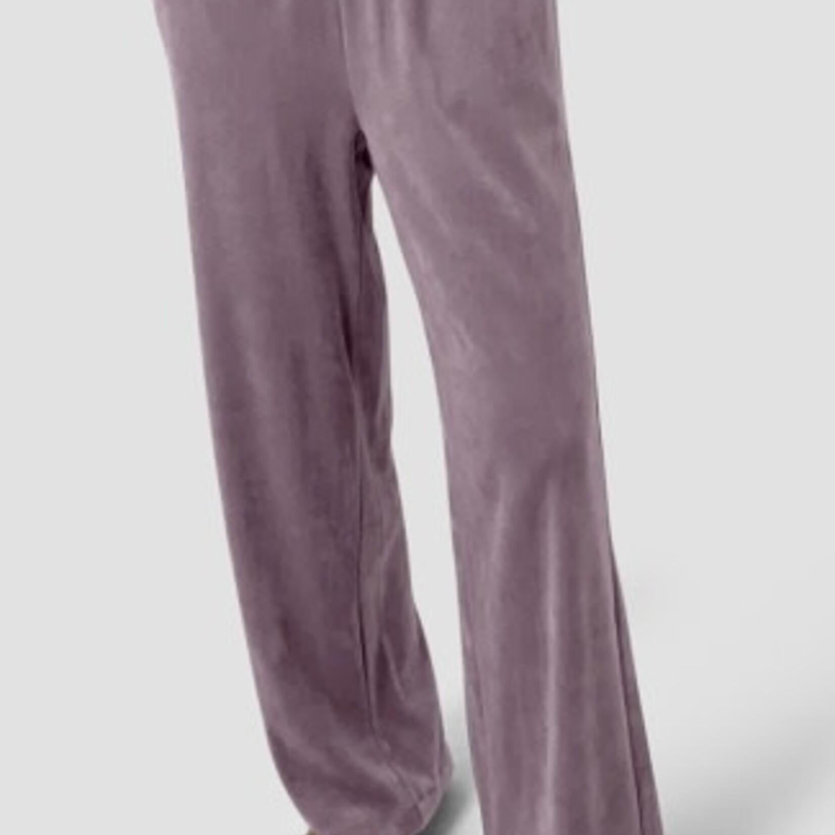 EILEEN FISHER COZY VELOUR KNIT WIDE-LEG PANT