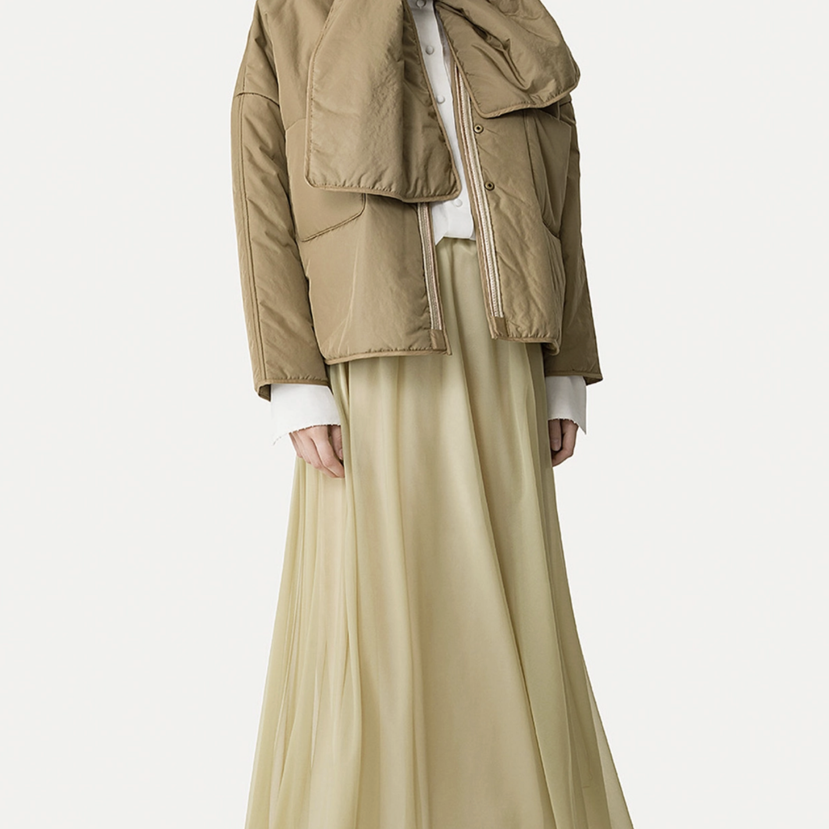 FORTE FORTE LONG CHIFFON SKIRT