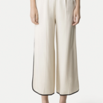 FORTE FORTE CROPPED TROUSERS IN ENVERS SATIN