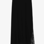 ZADIG & VOLTAIRE JAYLA BLACK MIDI SKIRT WITH LACE