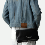 ZADIG & VOLTAIRE ROCK LEATHER CLUTCH