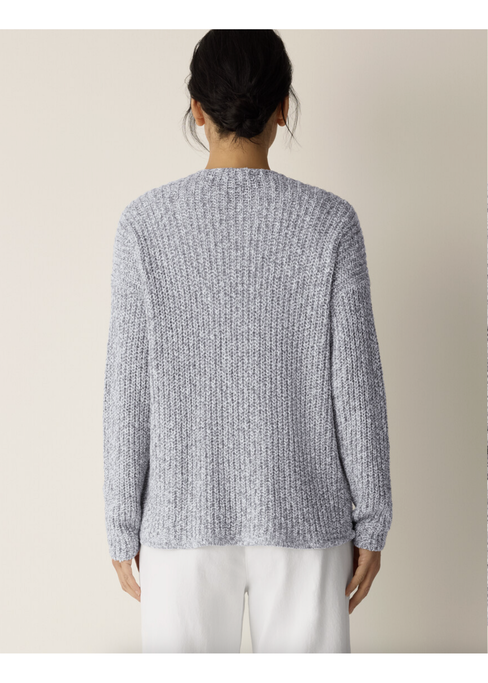 EILEEN FISHER PERUVIAN COTTON CLOUD TWIST CARDIGAN