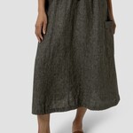 EILEEN FISHER WASHED ORGANIC LINEN DÉLAVÉ CARGO SKIRT