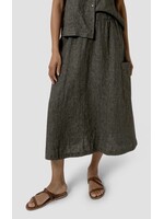 EILEEN FISHER WASHED ORGANIC LINEN DÉLAVÉ CARGO SKIRT