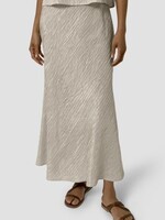 EILEEN FISHER TEXTURED SILK JACQUARD BIAS SKIRT