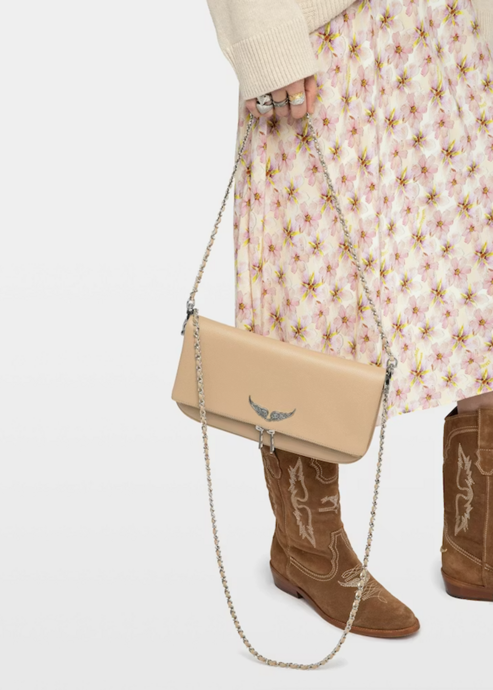 ZADIG & VOLTAIRE ROCK GRAINED BAG