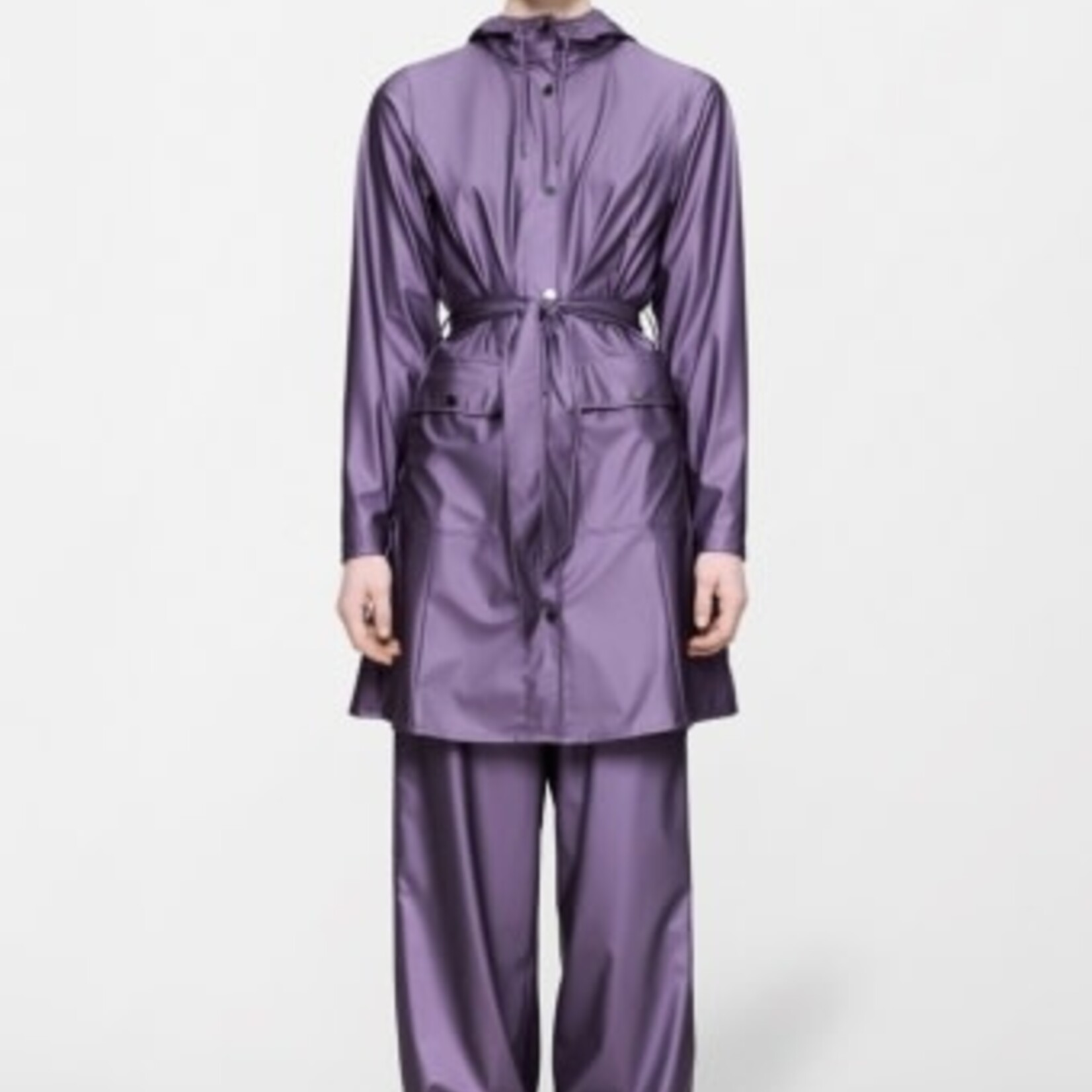 RAINS CURVE LONG JACKET