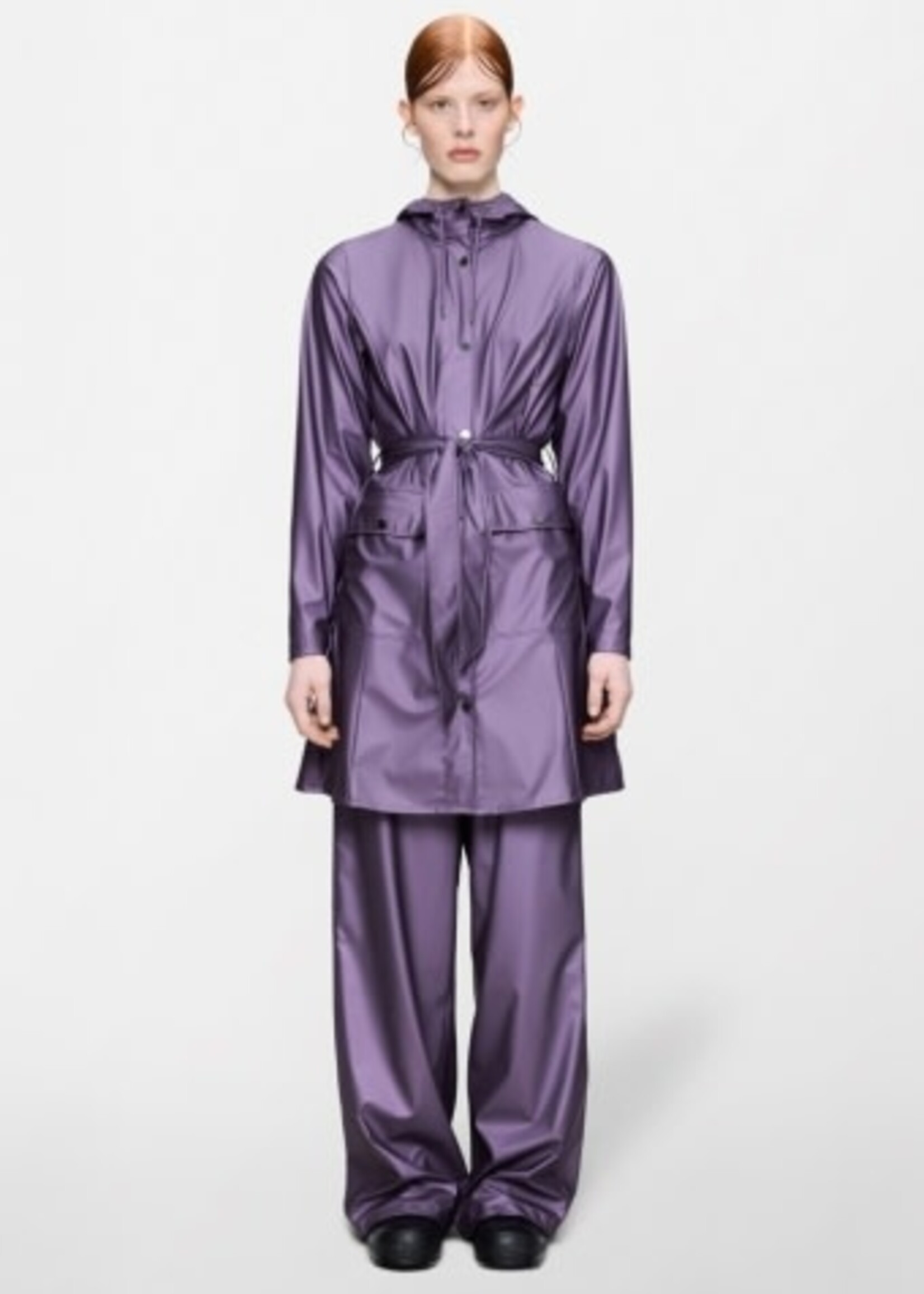 RAINS CURVE LONG JACKET