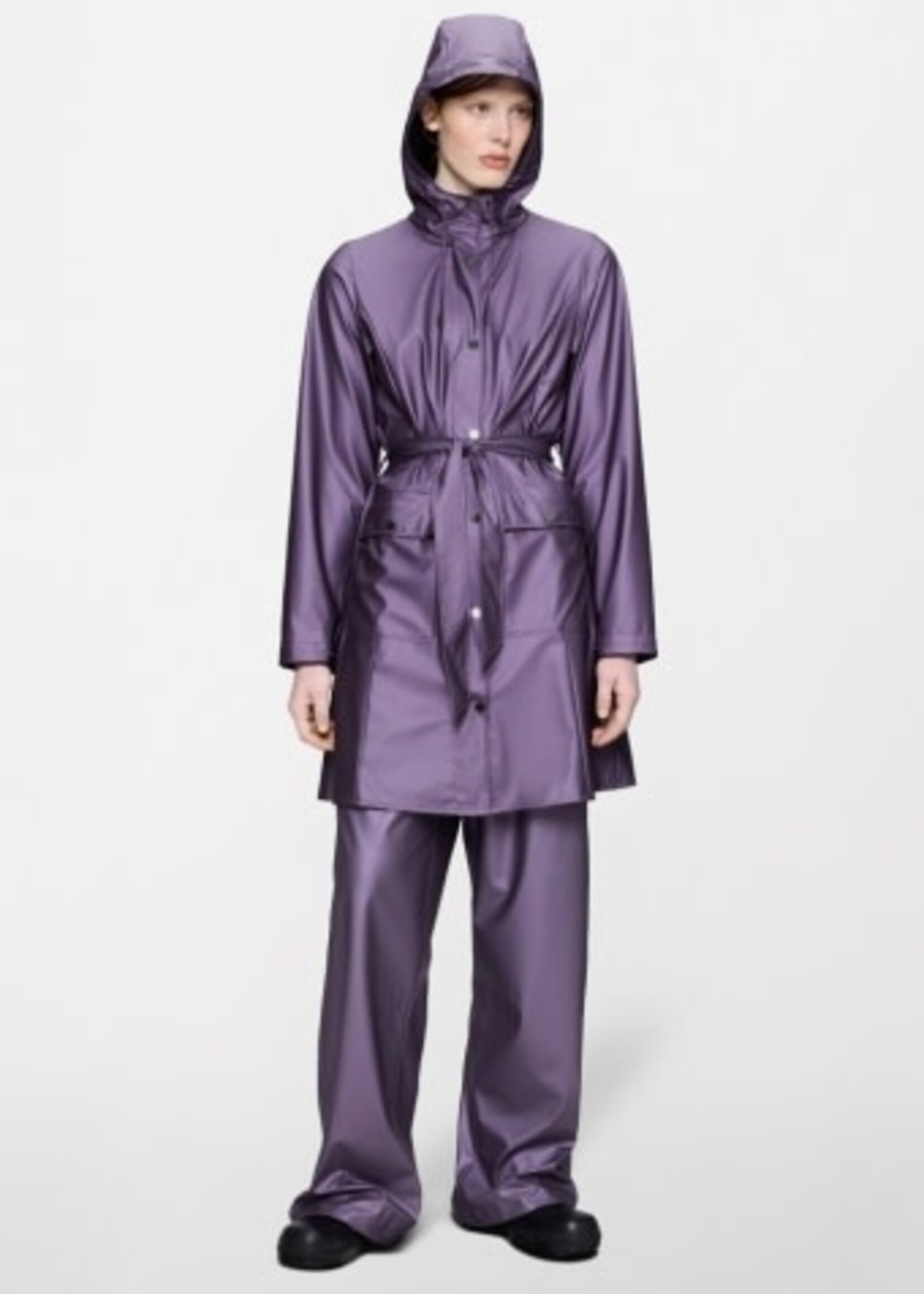 RAINS CURVE LONG JACKET