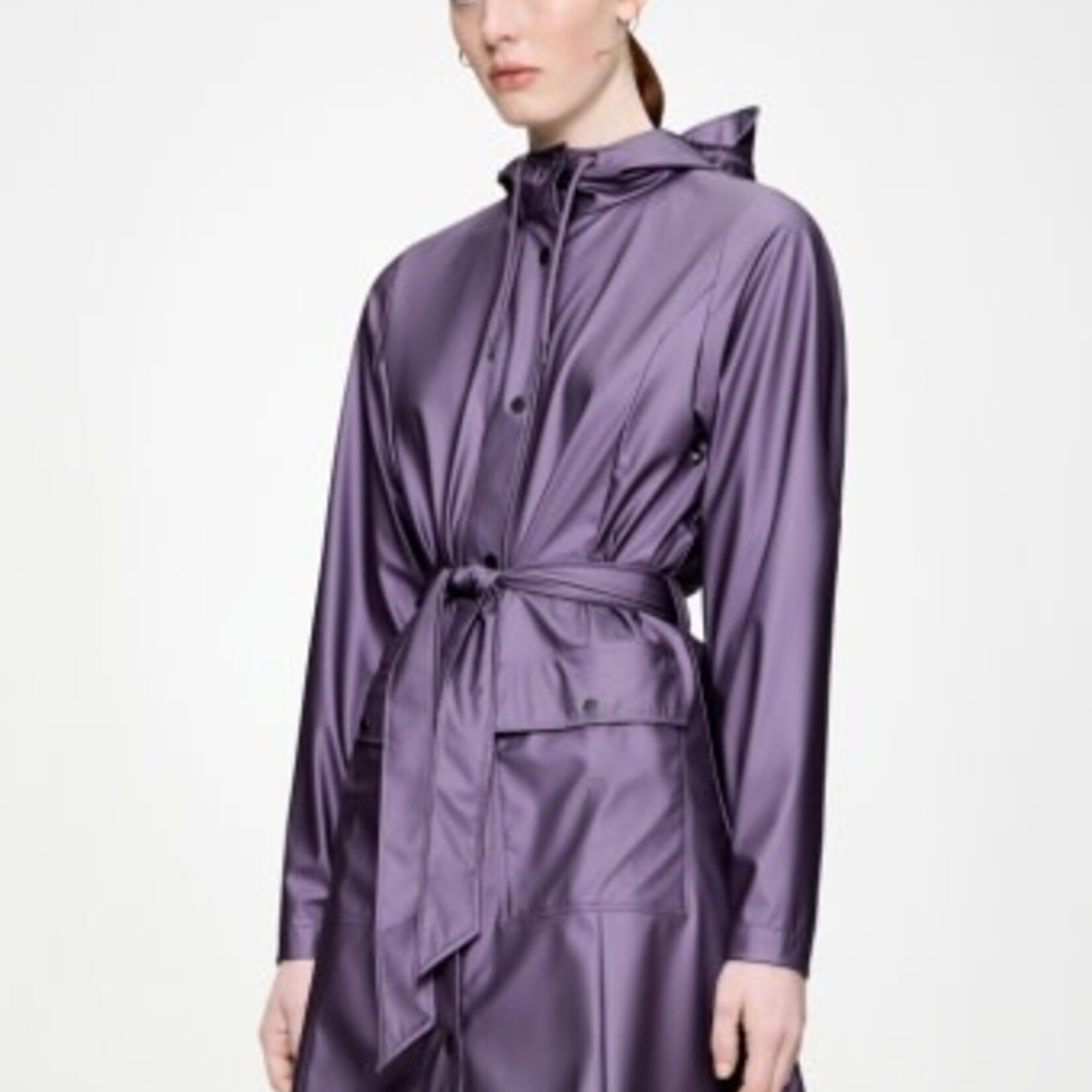 RAINS CURVE LONG JACKET