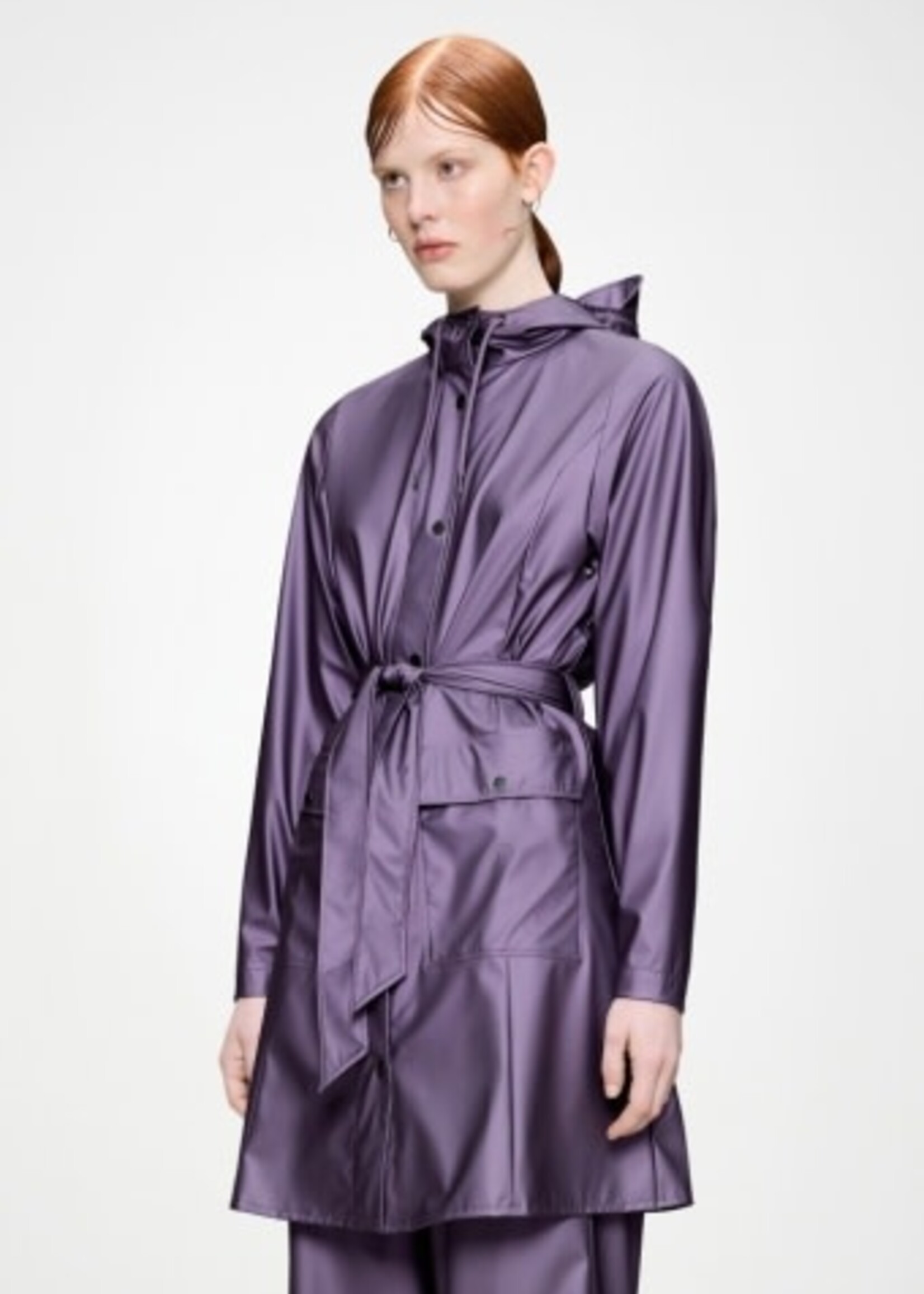 RAINS CURVE LONG JACKET