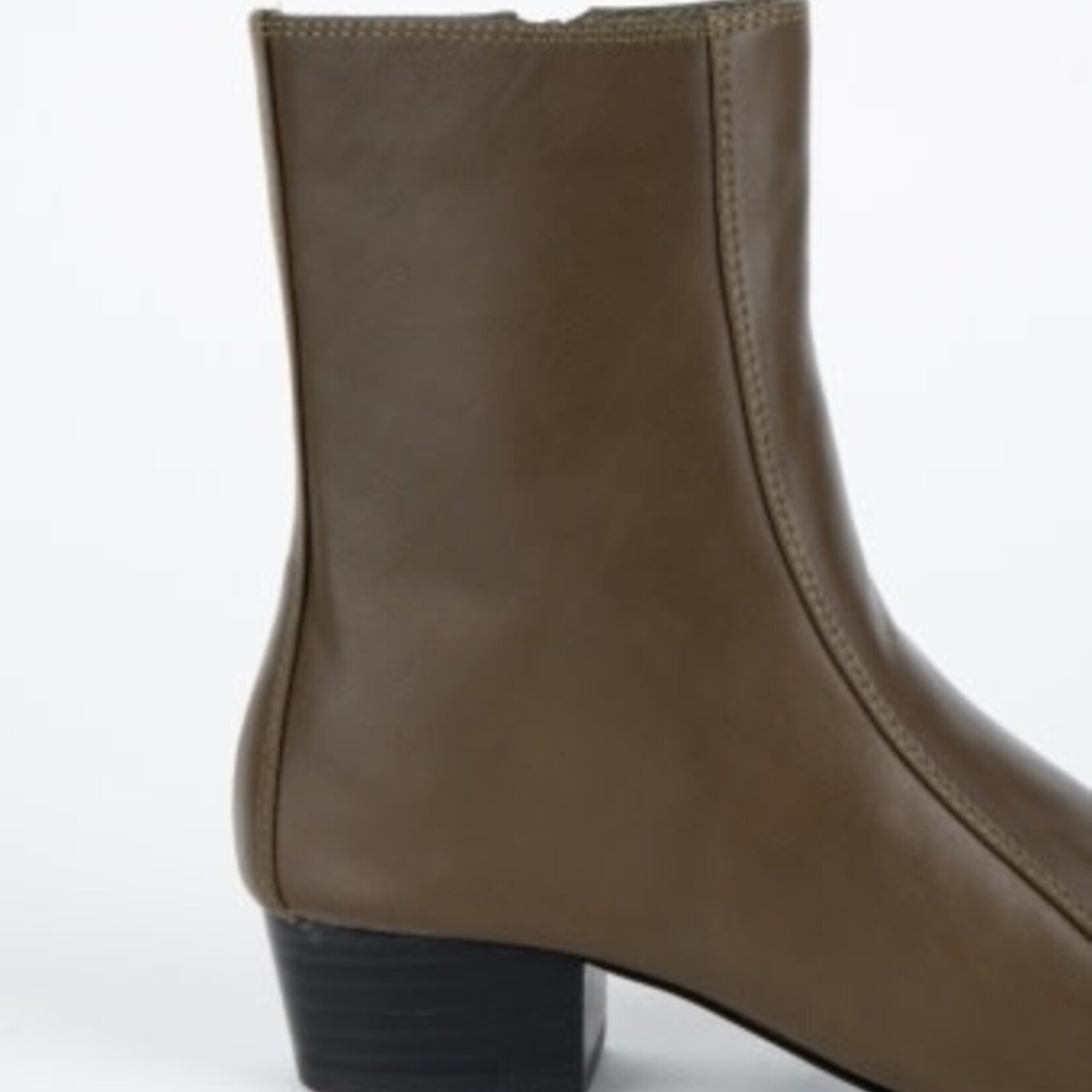 INTENTIONALLY BLANK COMBO STRETCH LEATHER ANKLE BOOT