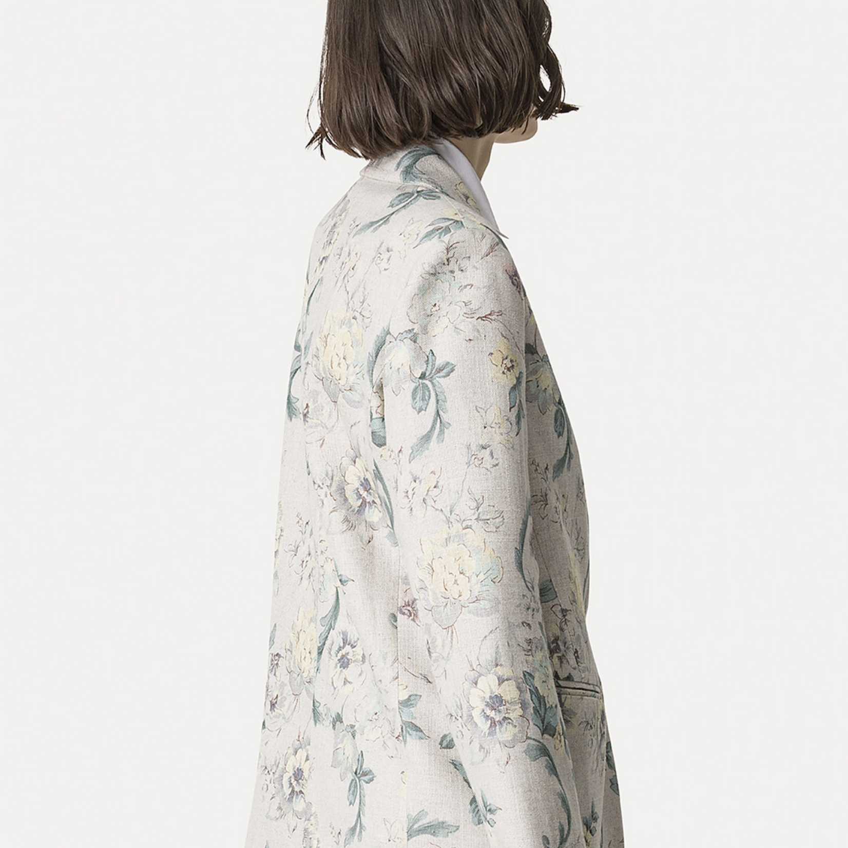 FORTE FORTE LINEN BLEND HOPSACK JACKET