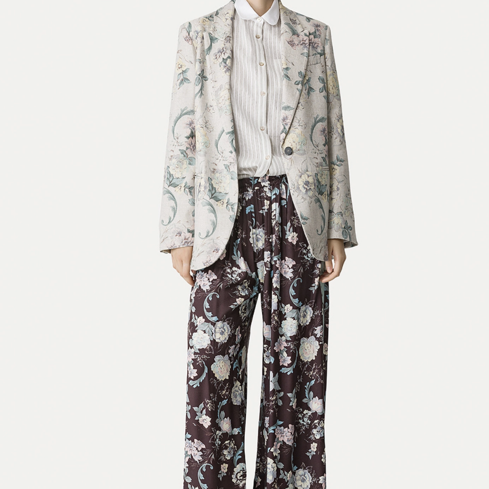 FORTE FORTE LINEN BLEND HOPSACK JACKET