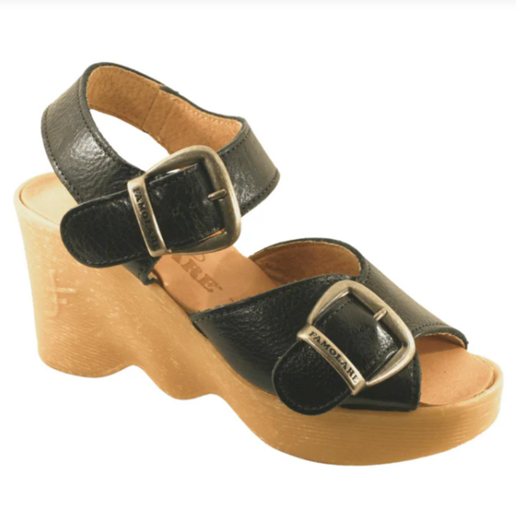 FAMOLARE DOUBLE VISION WEDGE SANDAL