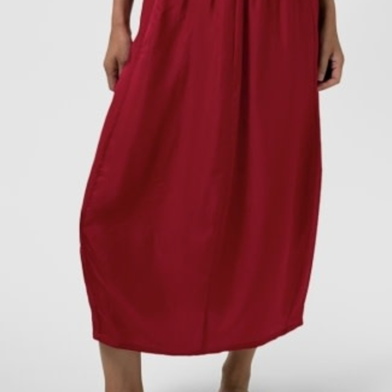 EILEEN FISHER LIGHTWEIGHT SATIN SHIMMER LANTERN SKIRT