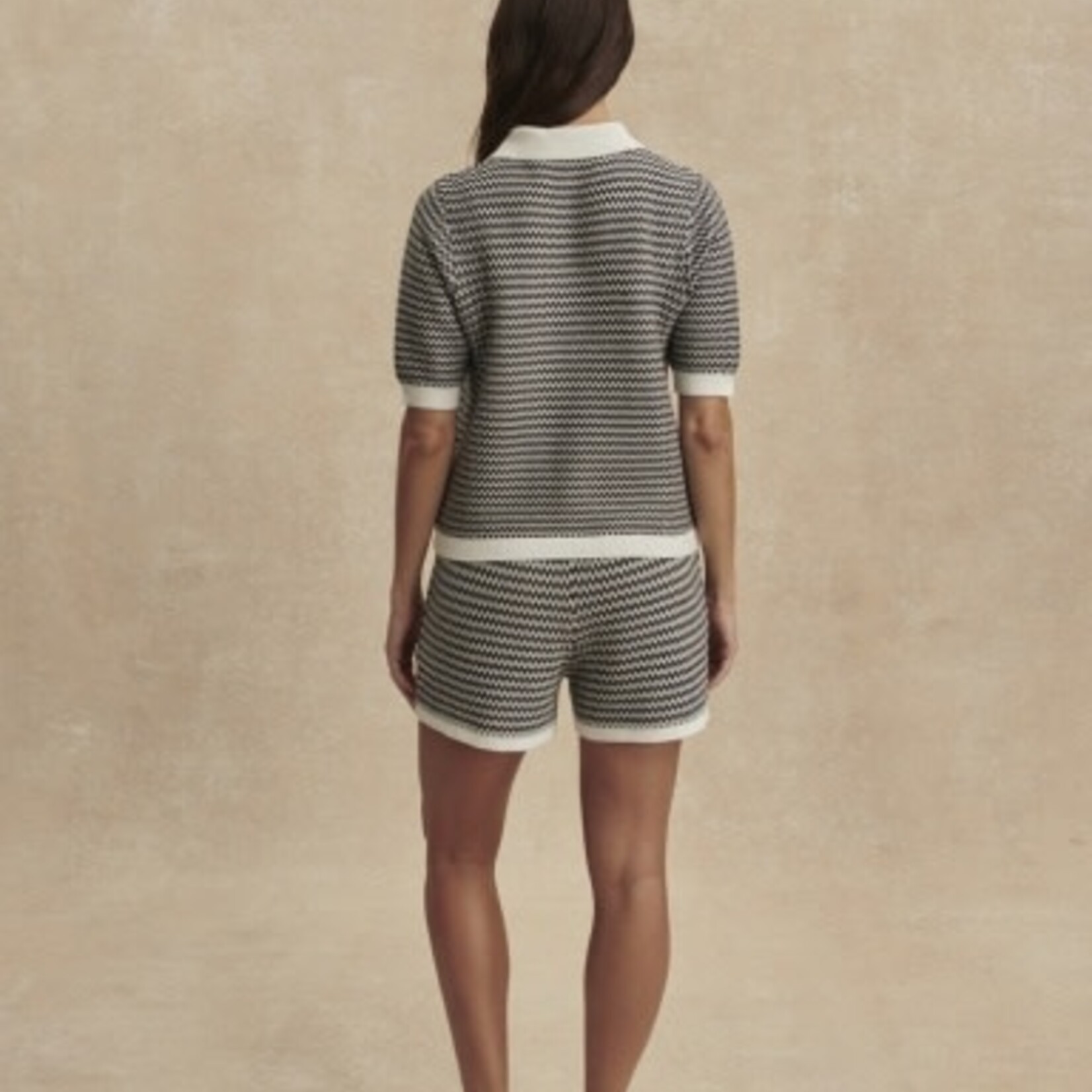 VARLEY GAELLE POLO KNIT TOP