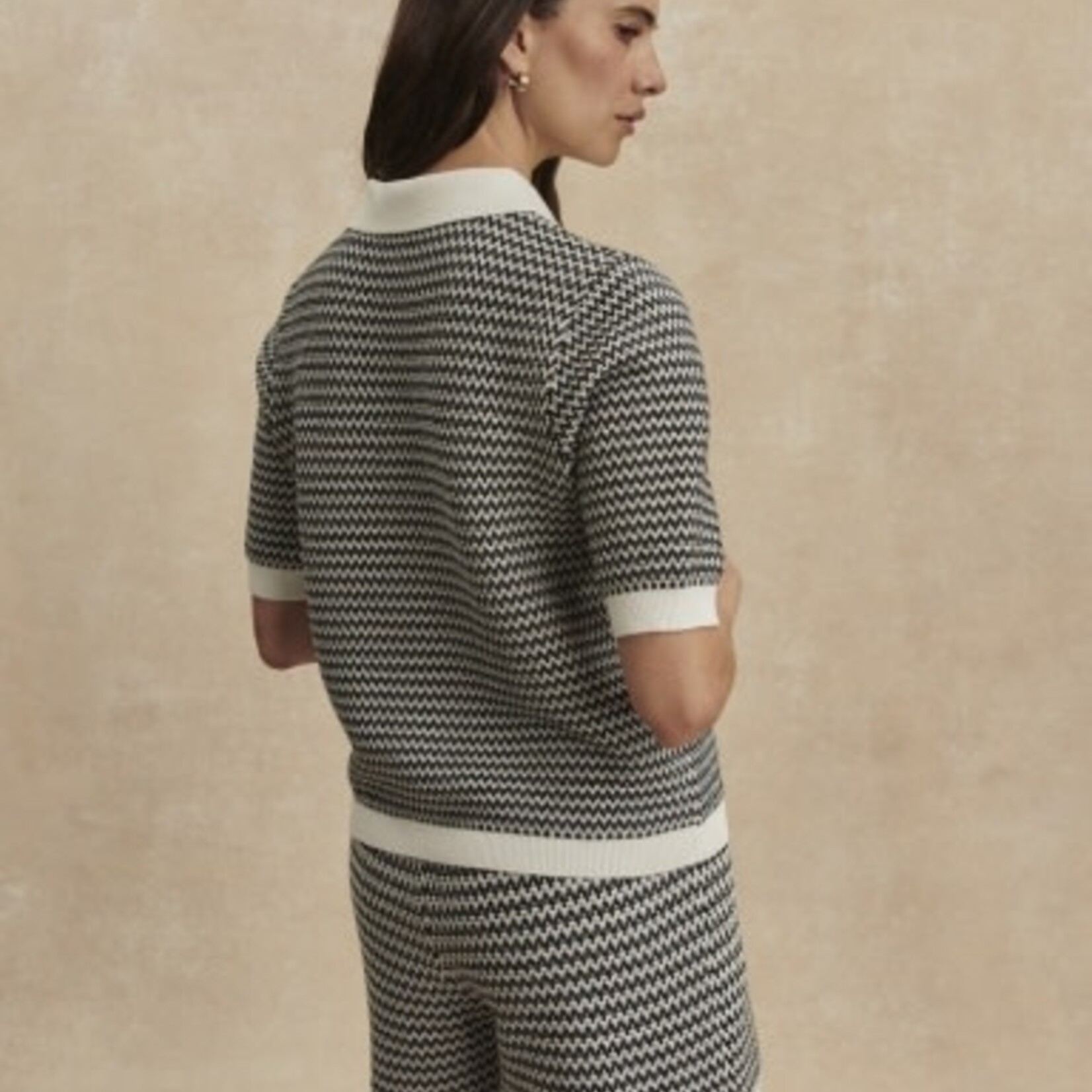 VARLEY GAELLE POLO KNIT TOP