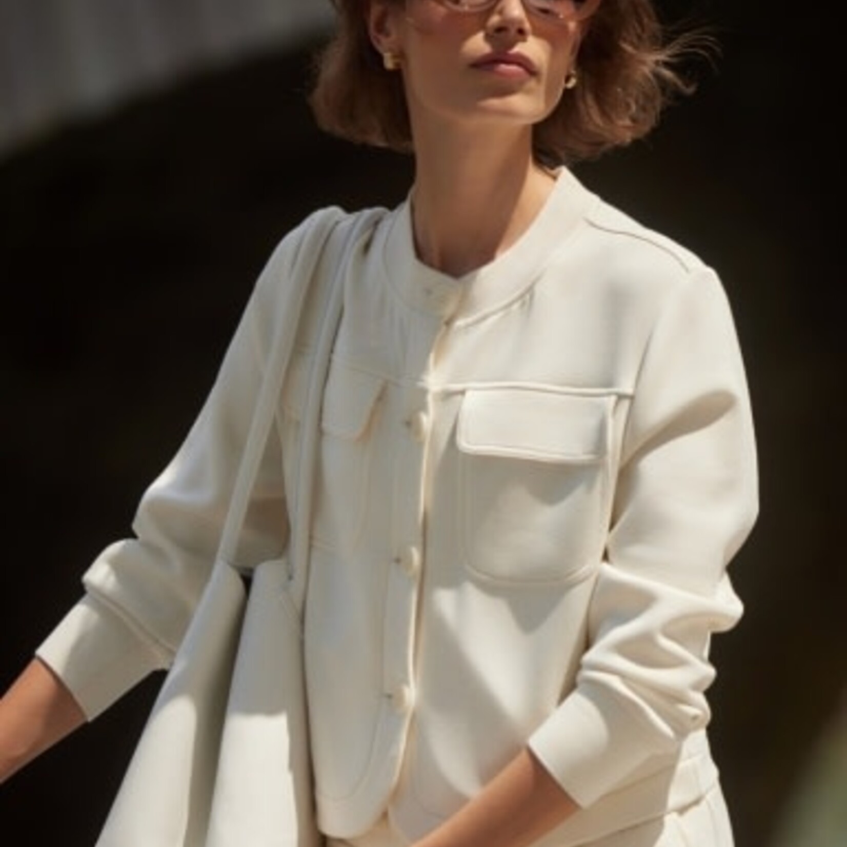 VARLEY HARTWELL BUTTON THROUGH SWEAT