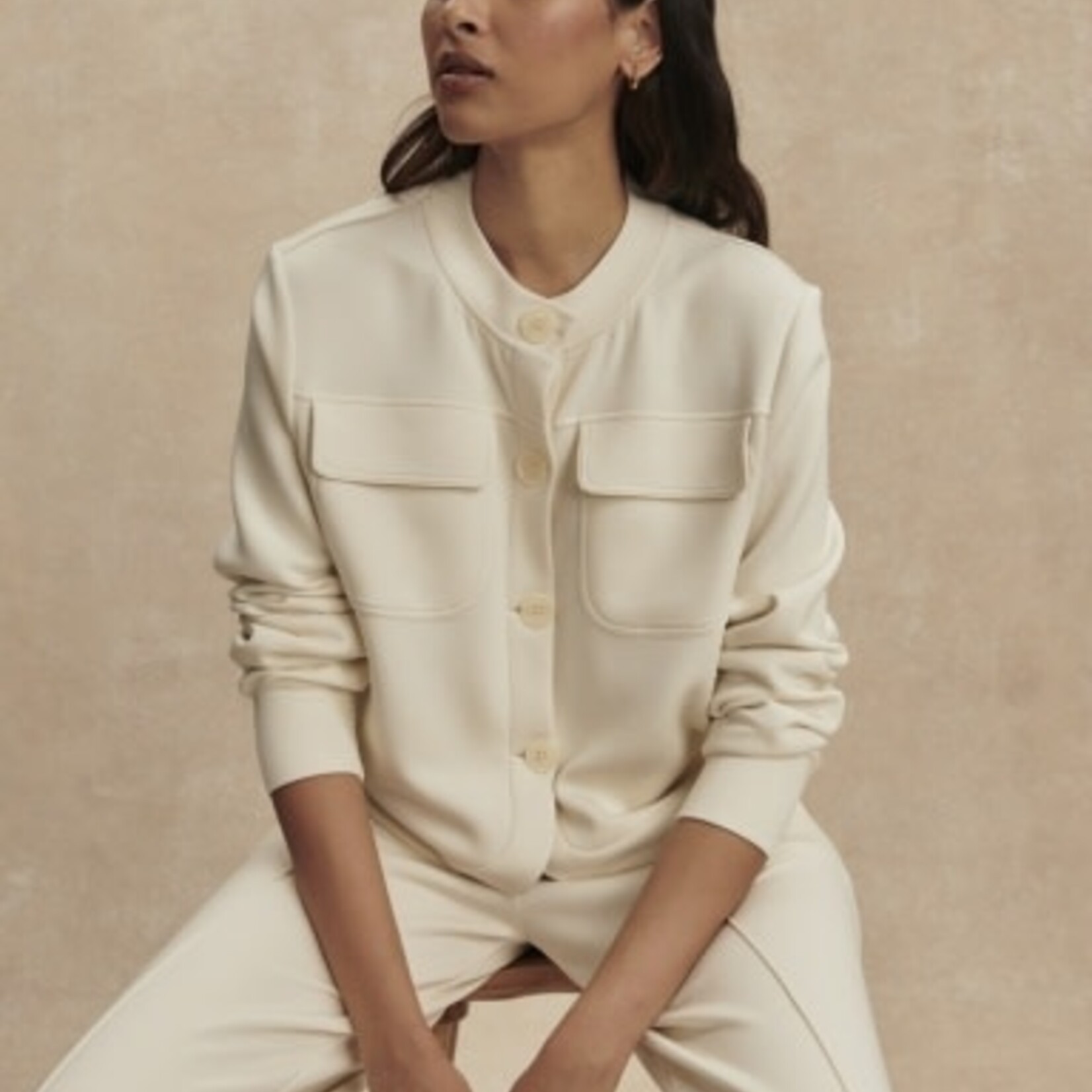 VARLEY HARTWELL BUTTON THROUGH SWEAT