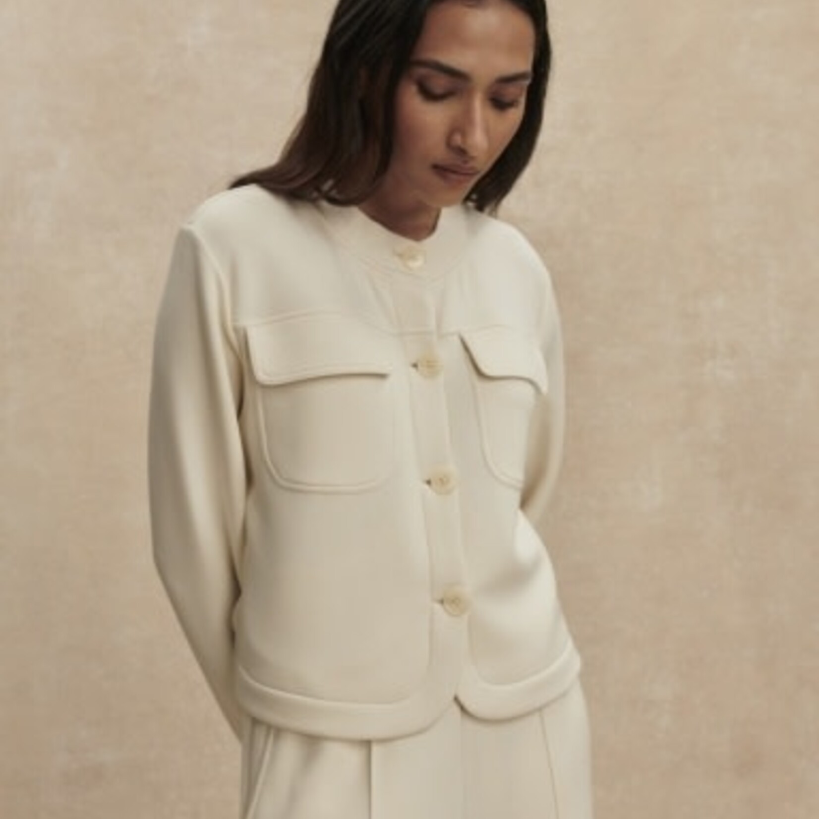 VARLEY HARTWELL BUTTON THROUGH SWEAT