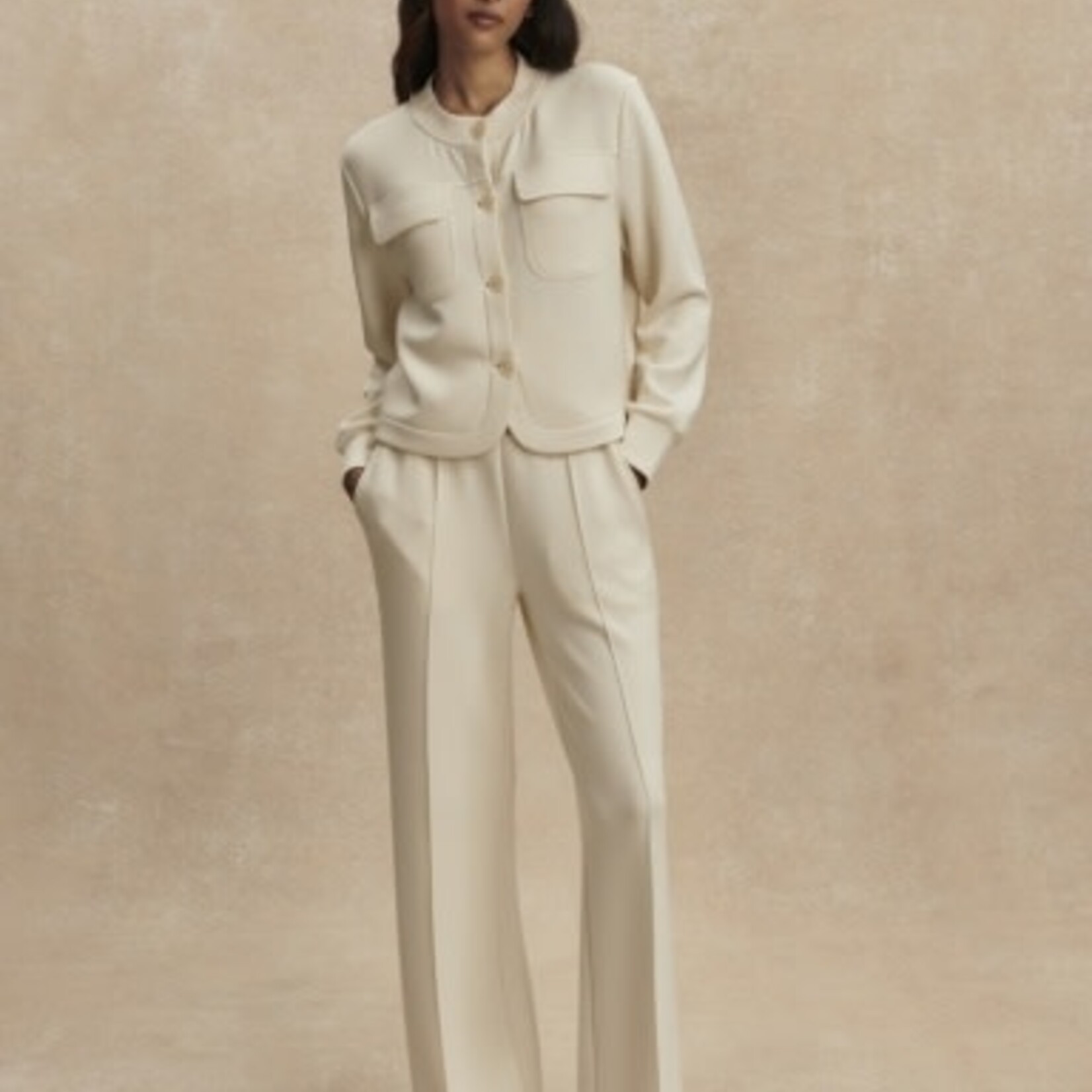VARLEY HARTWELL BUTTON THROUGH SWEAT