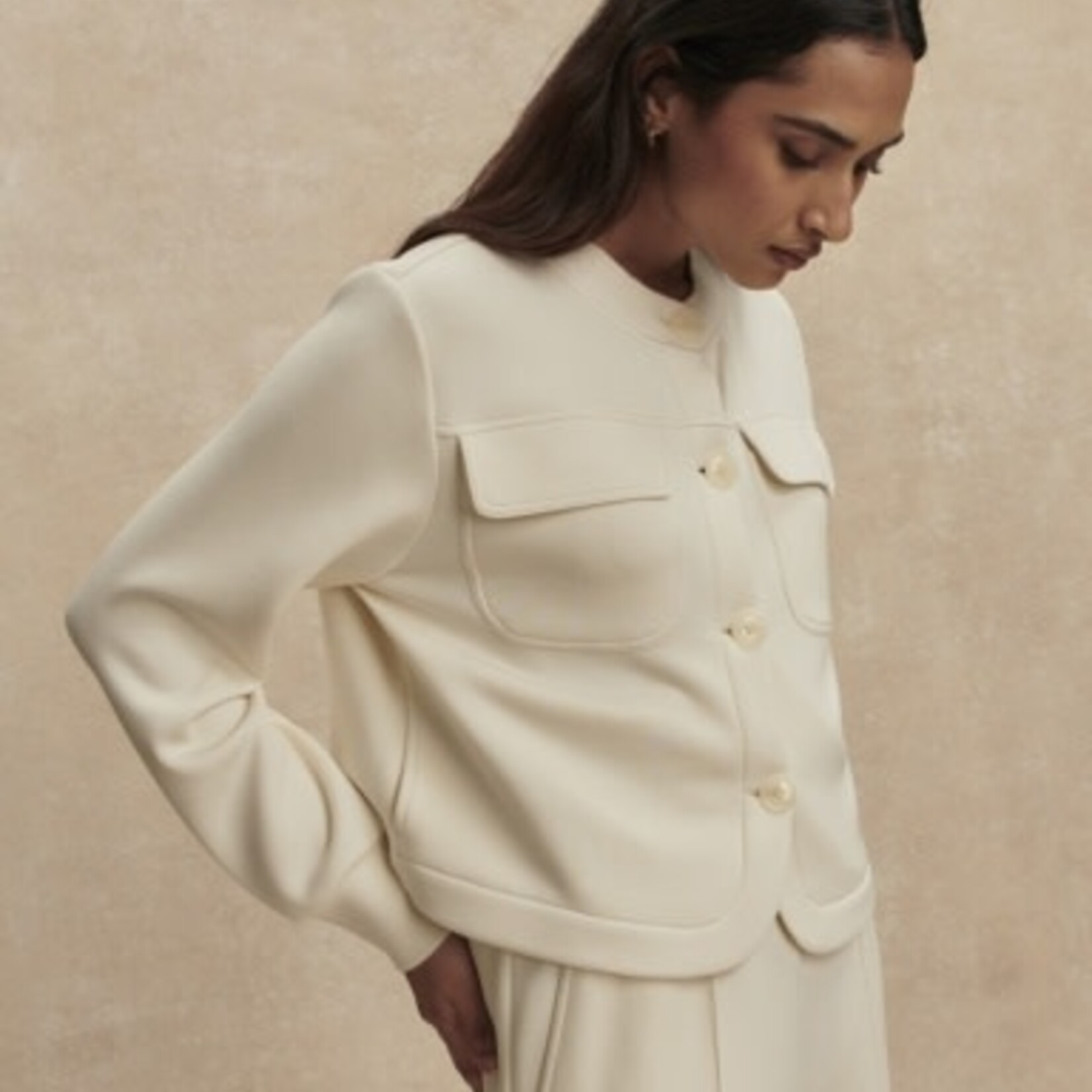 VARLEY HARTWELL BUTTON THROUGH SWEAT