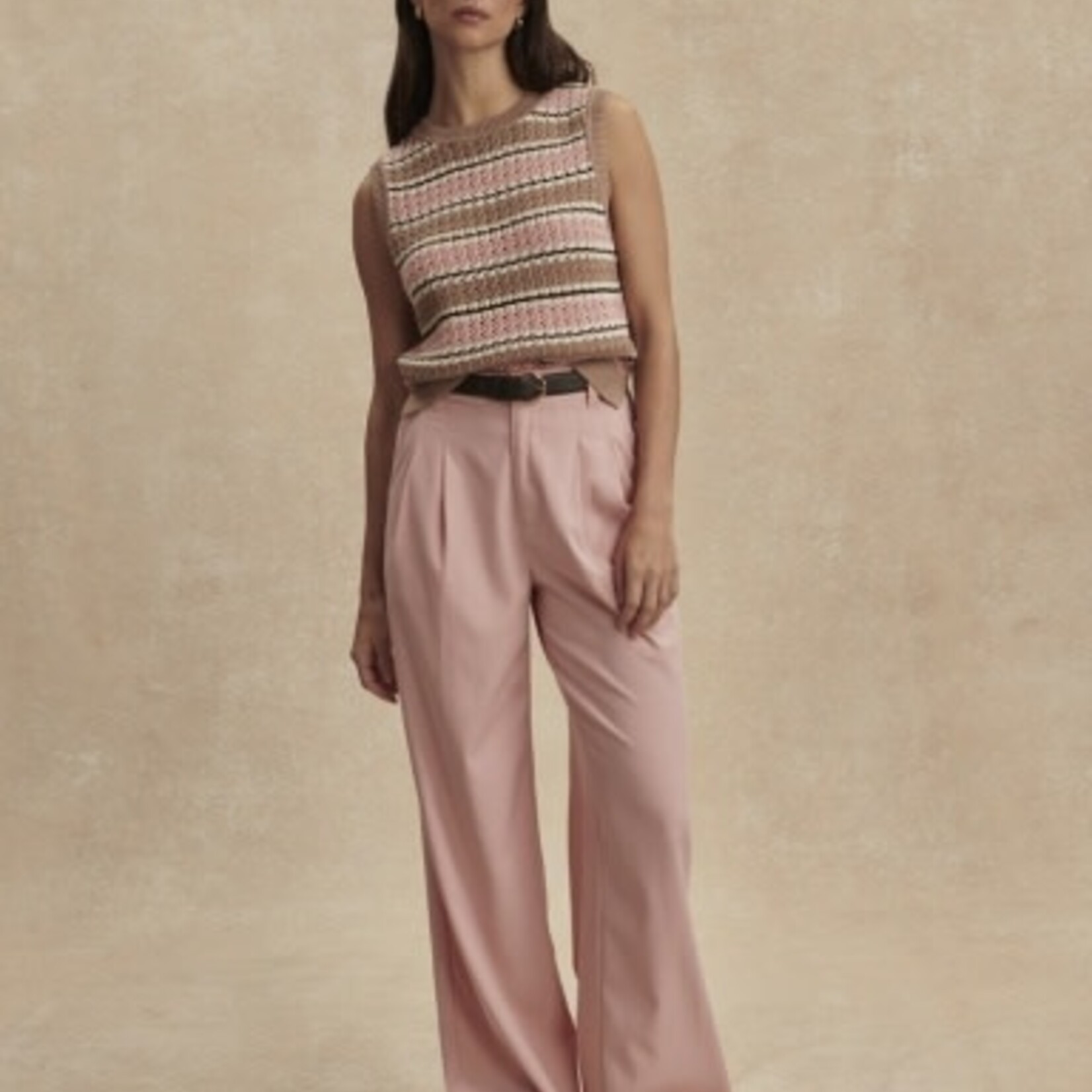 VARLEY DEELEY STRIPE STITCH TANK