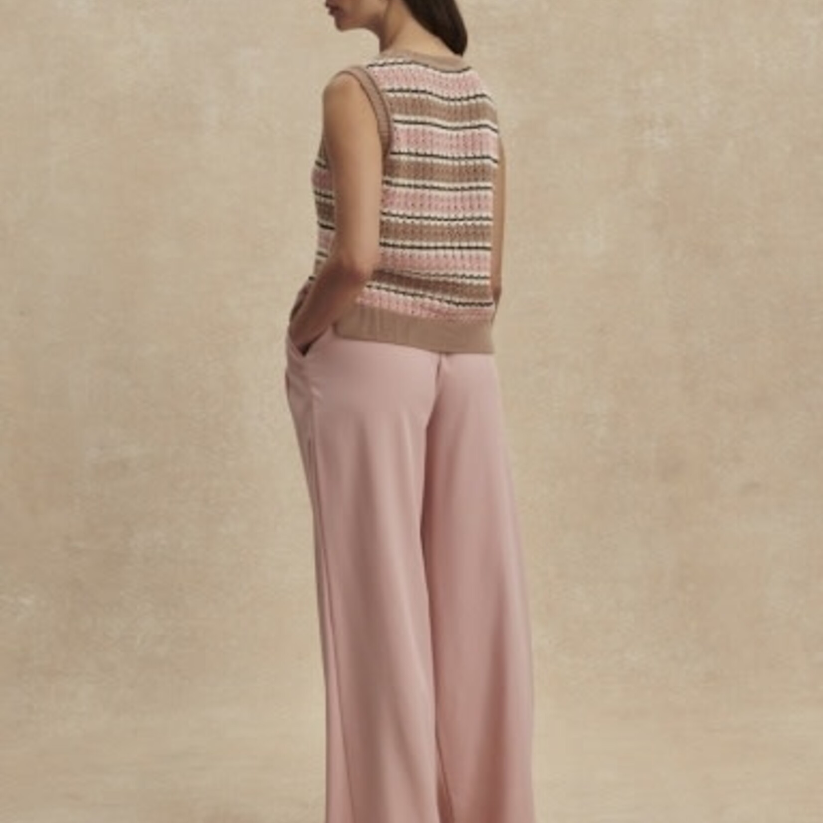 VARLEY DEELEY STRIPE STITCH TANK