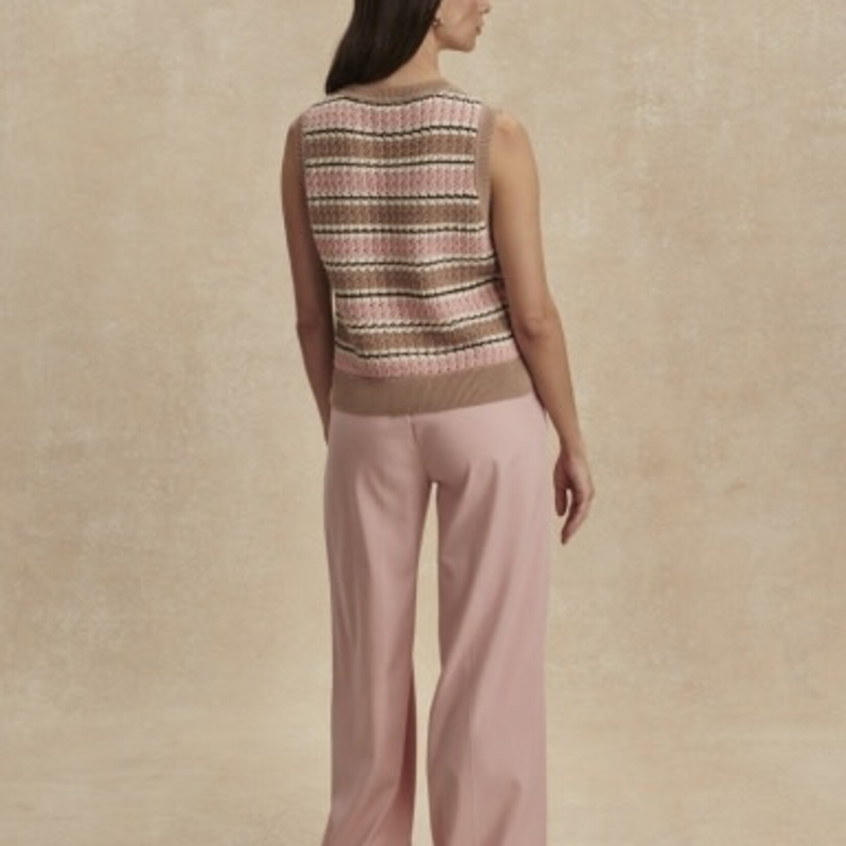 VARLEY DEELEY STRIPE STITCH TANK