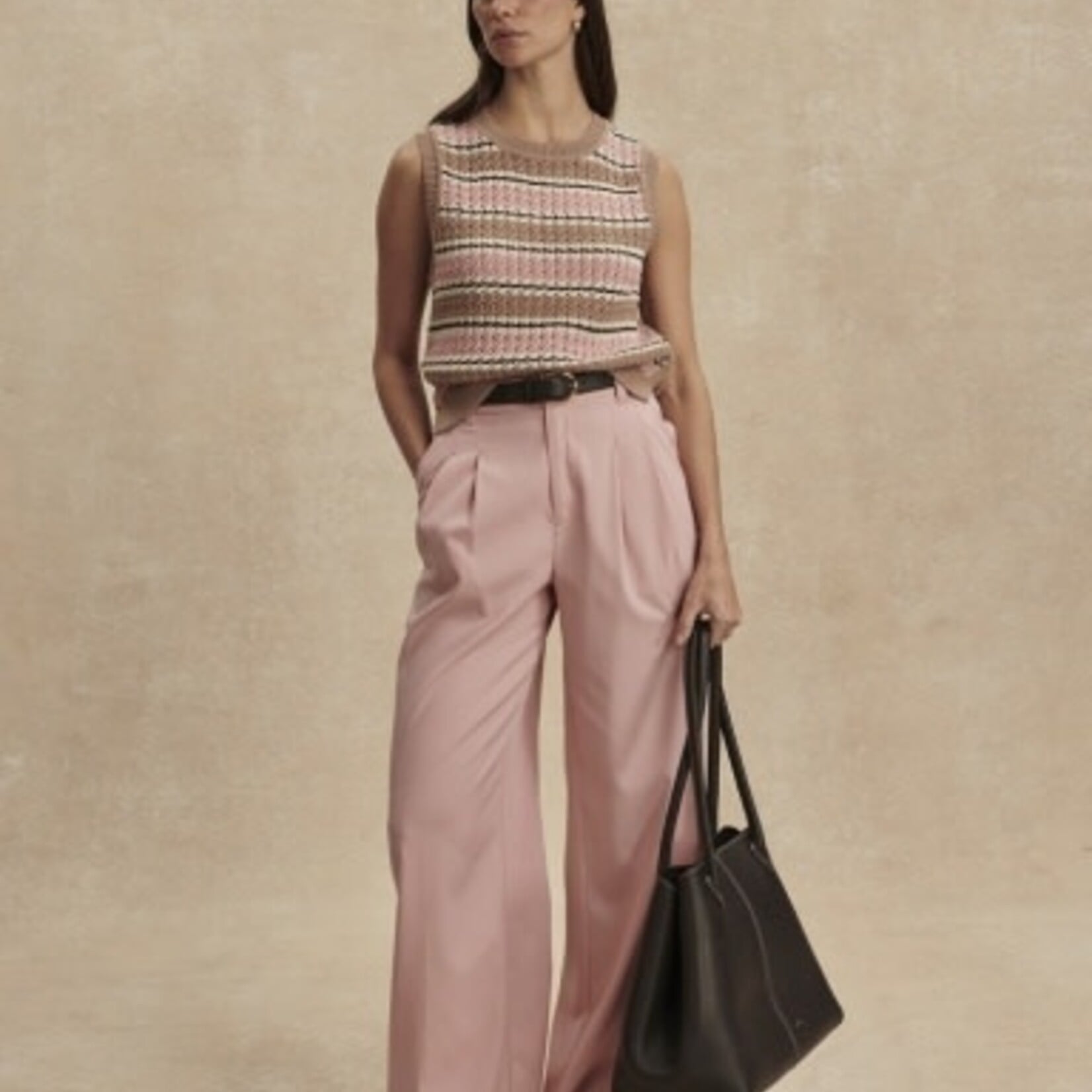 VARLEY DEELEY STRIPE STITCH TANK