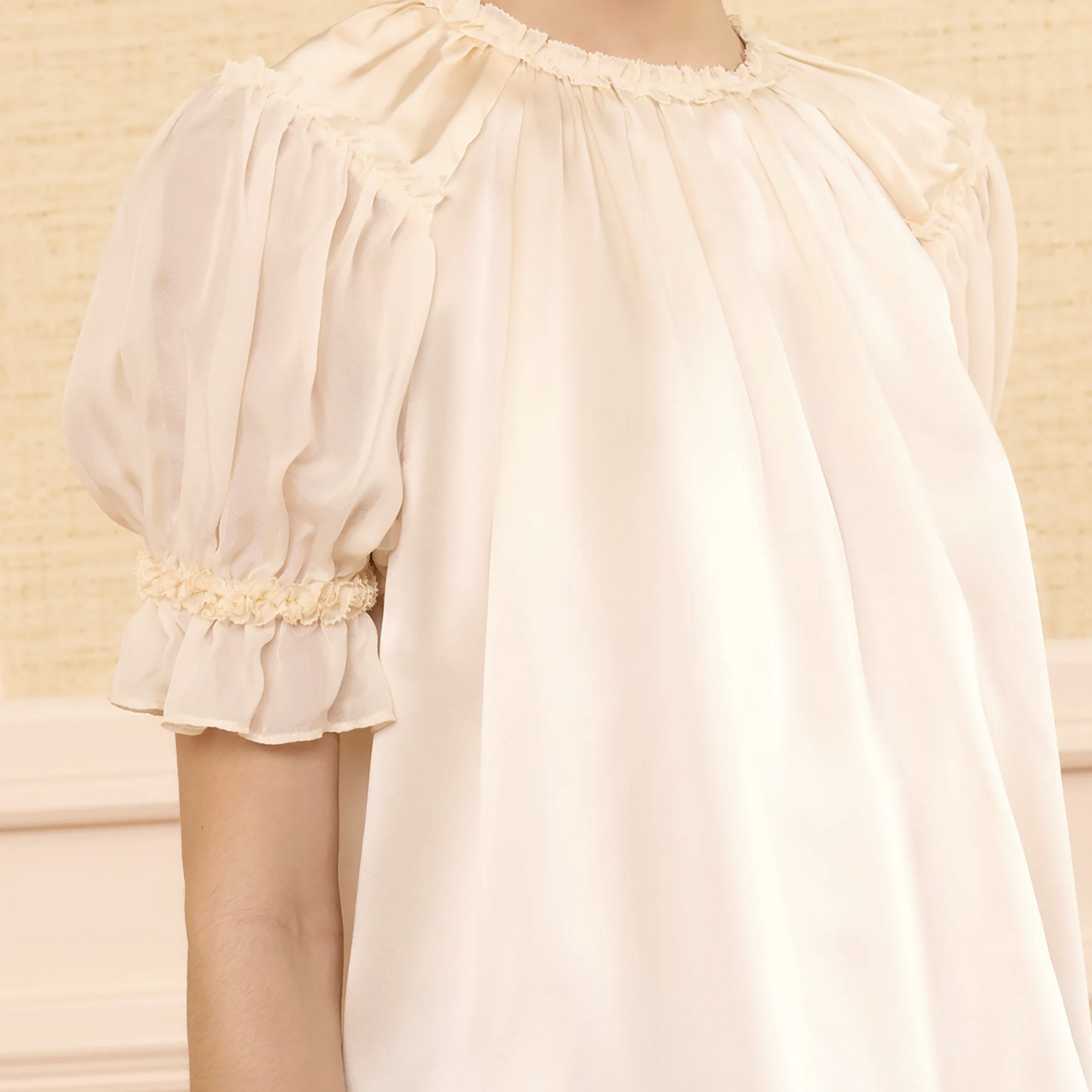 ULLA JOHNSON ALINA SS SILK TOP
