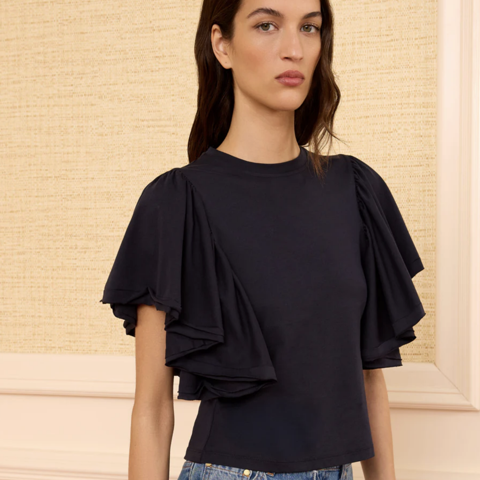 ULLA JOHNSON CORDELIA COTTON TOP