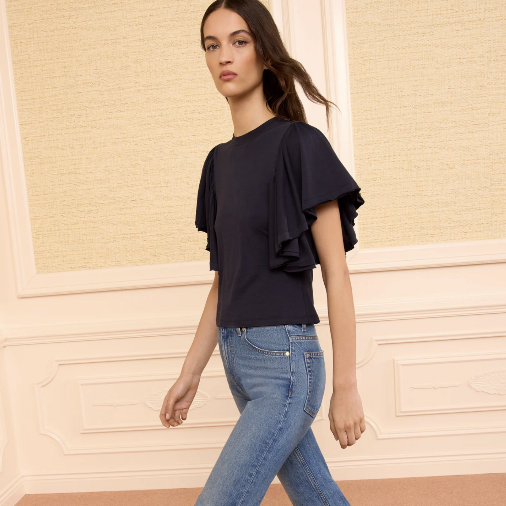 ULLA JOHNSON CORDELIA COTTON TOP