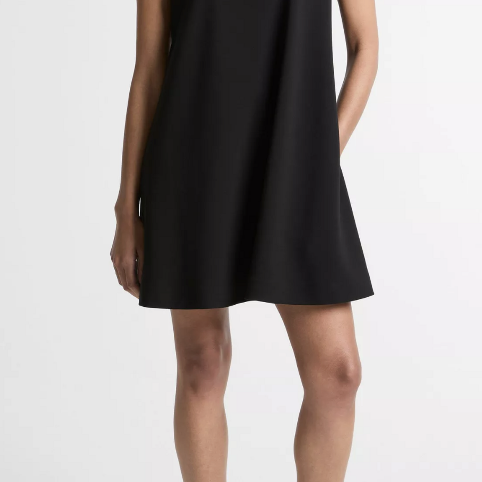 VINCE BIAS SHORT-SLEEVE DRESS