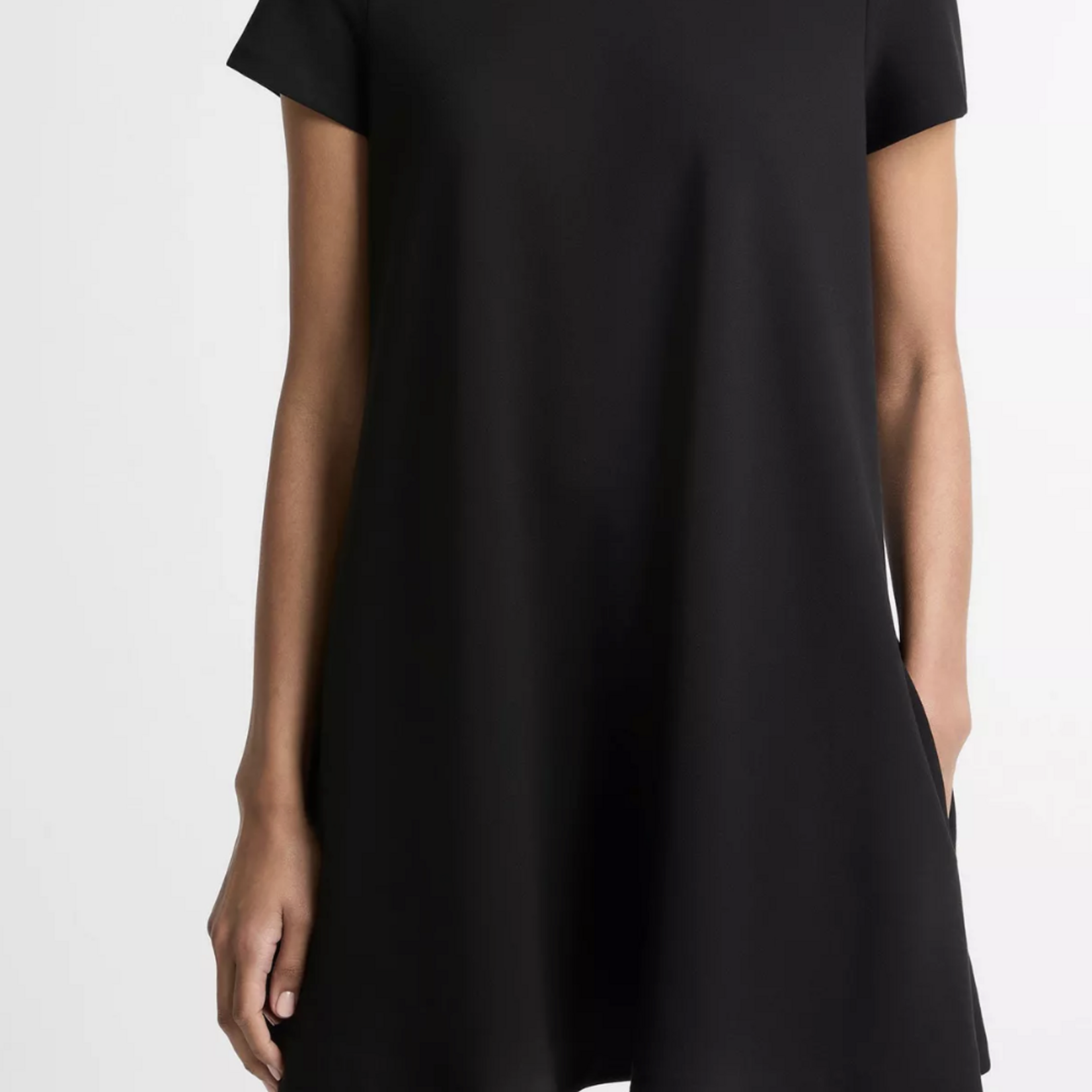 VINCE BIAS SHORT-SLEEVE DRESS