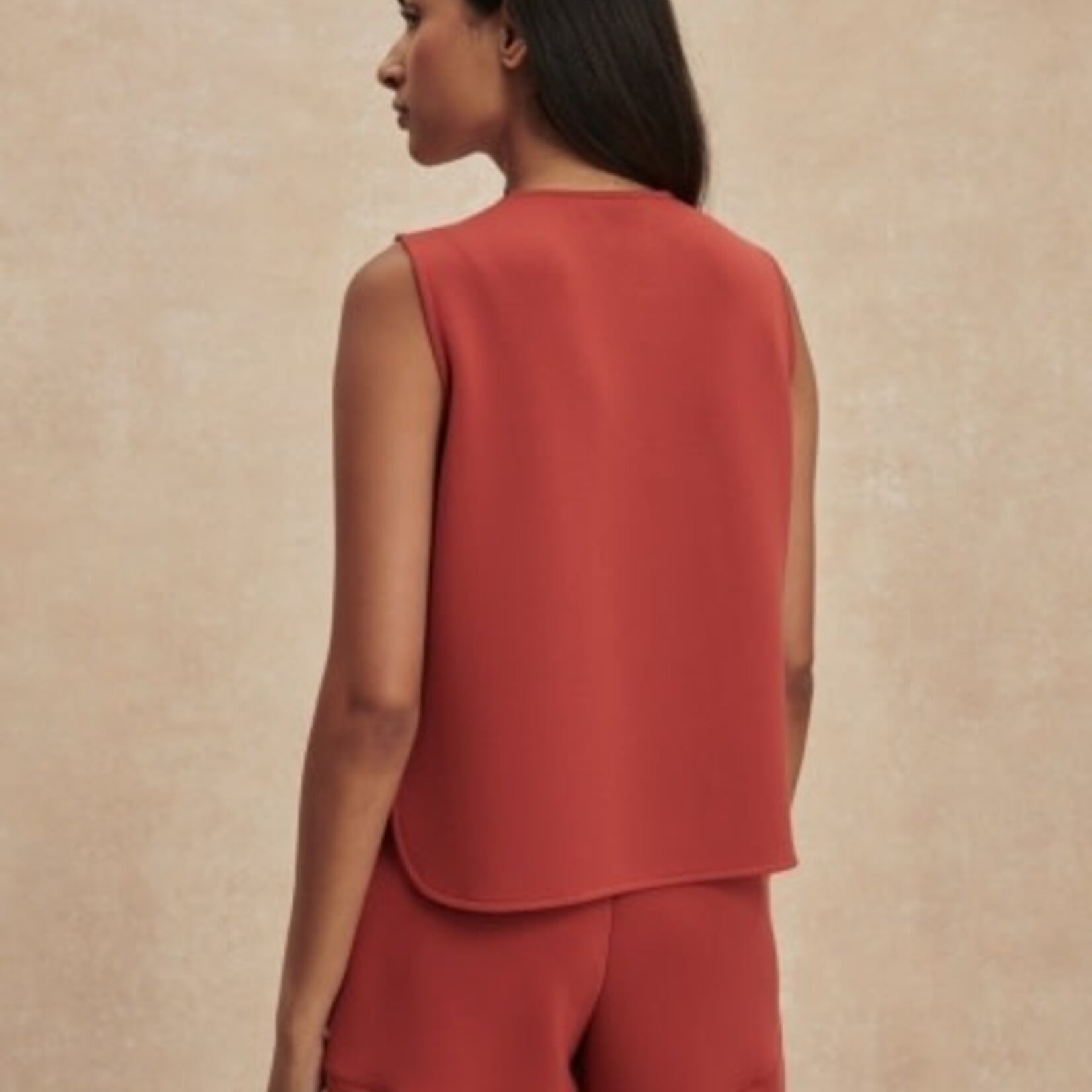 VARLEY JOSIE BUTTON-THROUGH TANK TOP