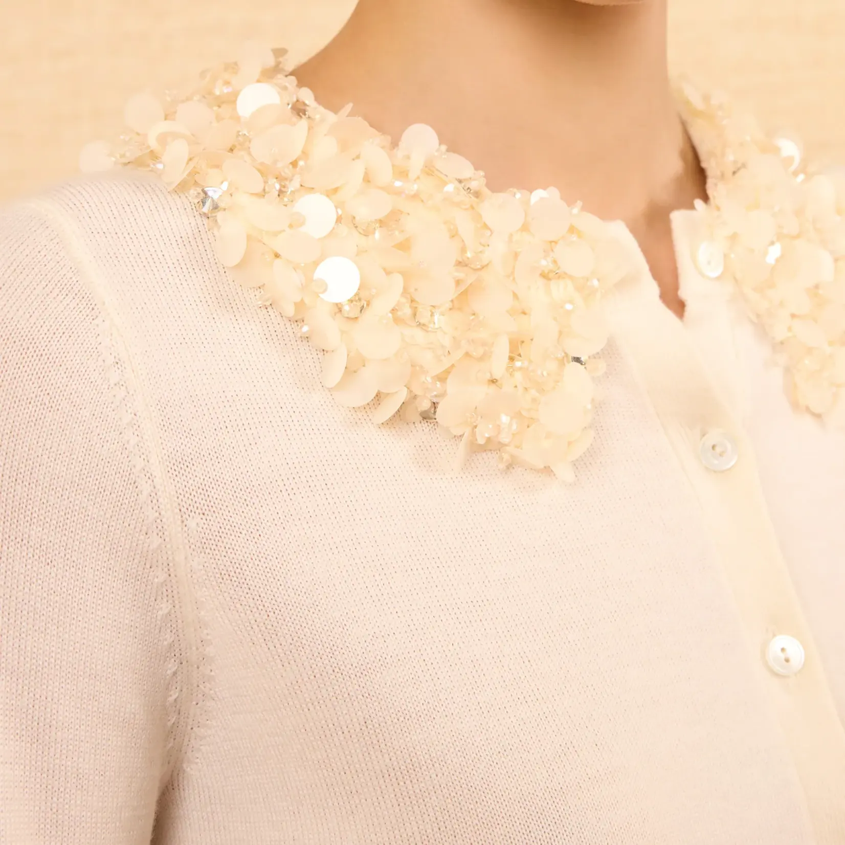 ULLA JOHNSON ANNA EMBELLISHED CARDIGAN