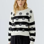 WHITE BLACK PULLOVER
