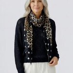 OUI DARK CAMEL GREY SCARF