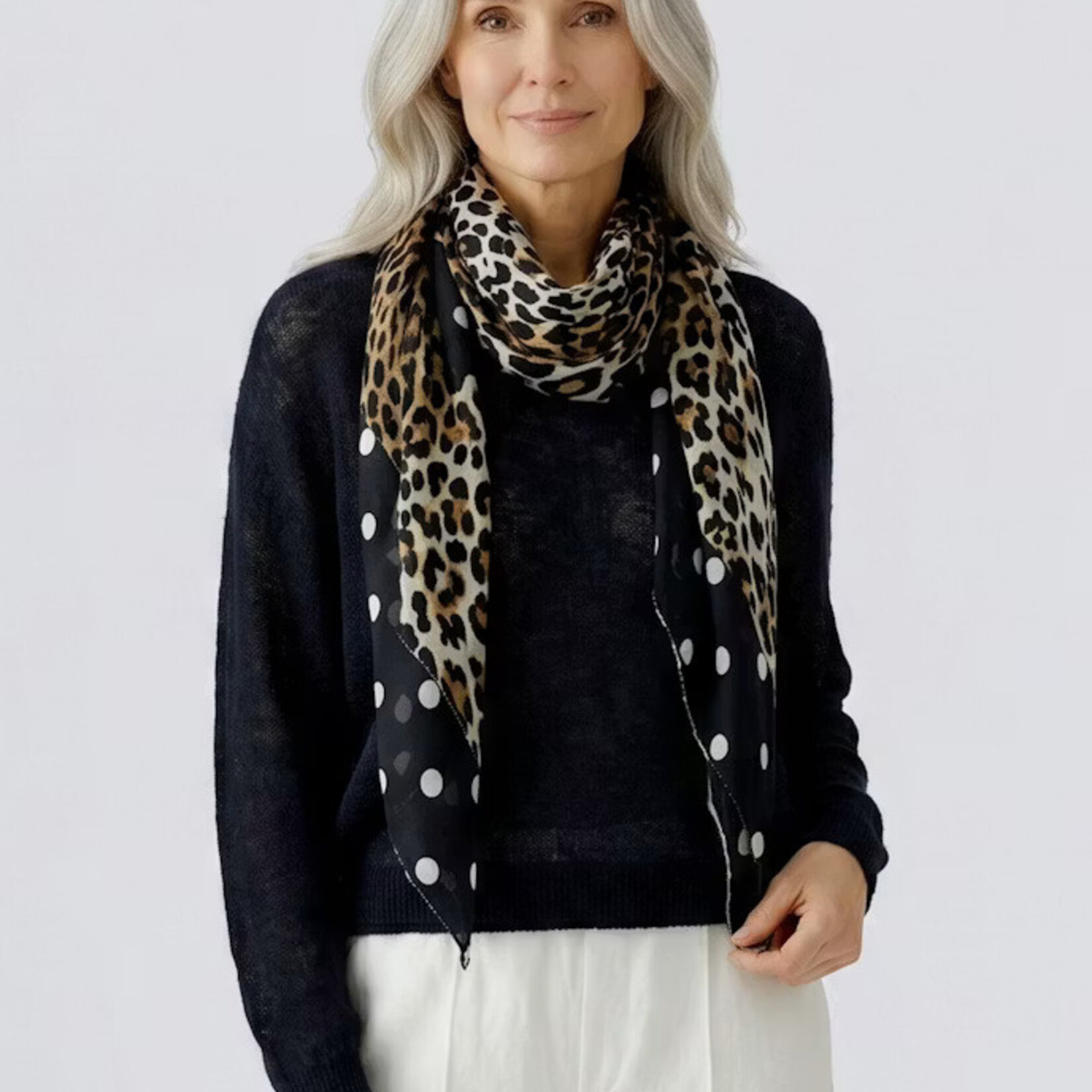 DARK CAMEL GREY SCARF