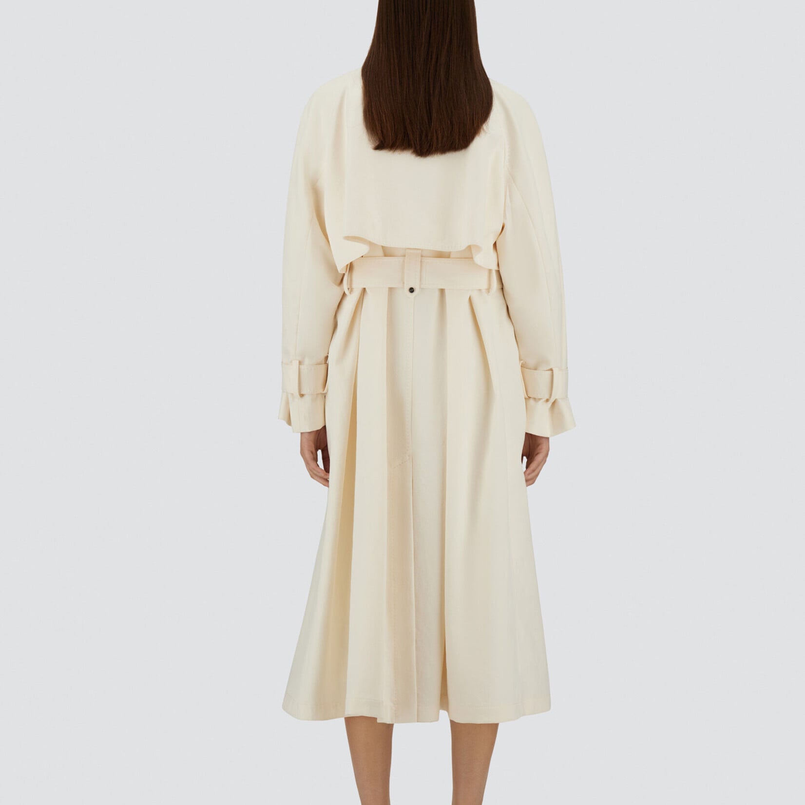 HERNO TRENCH COAT IN FRESH CRINKLE WOVEN