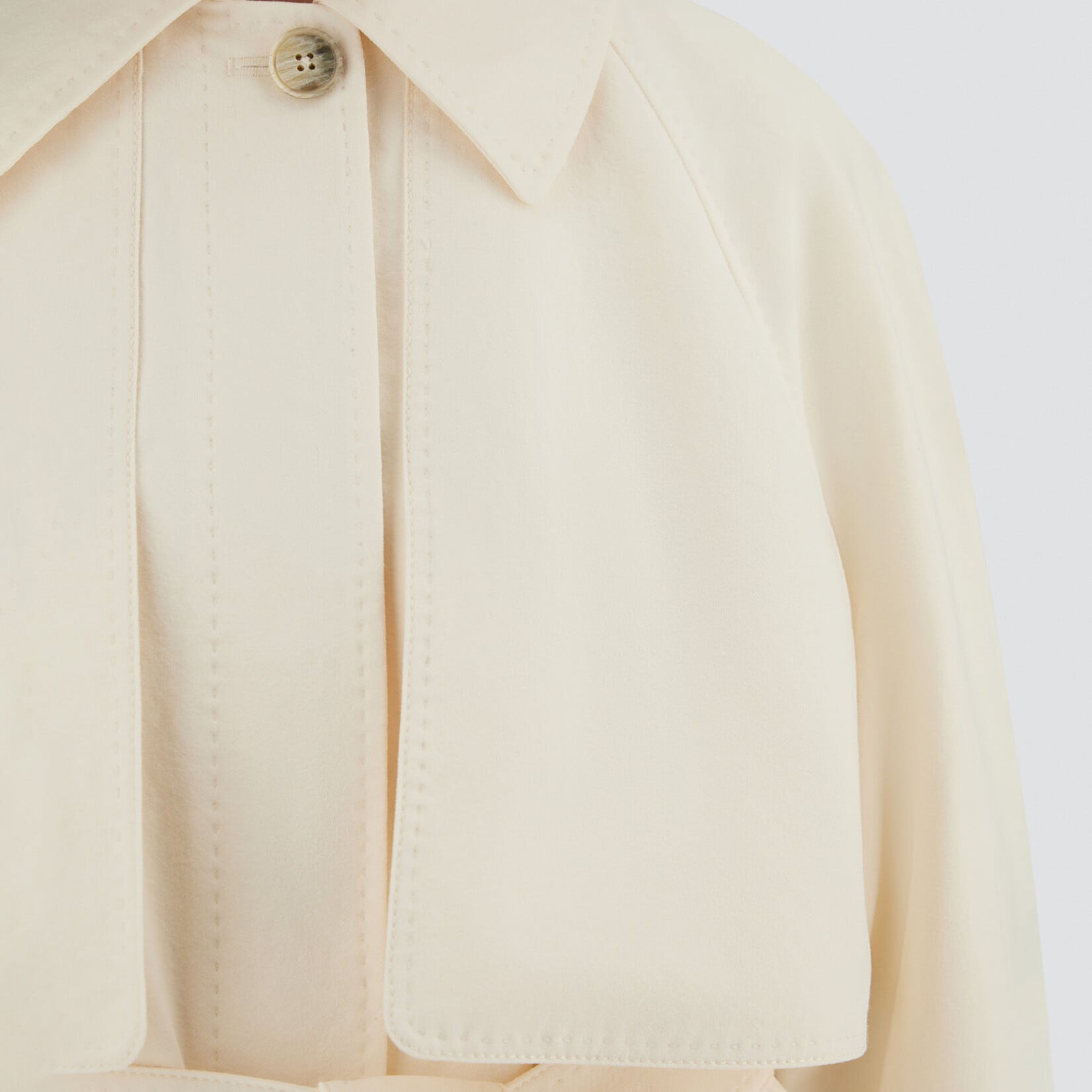 HERNO TRENCH COAT IN FRESH CRINKLE WOVEN
