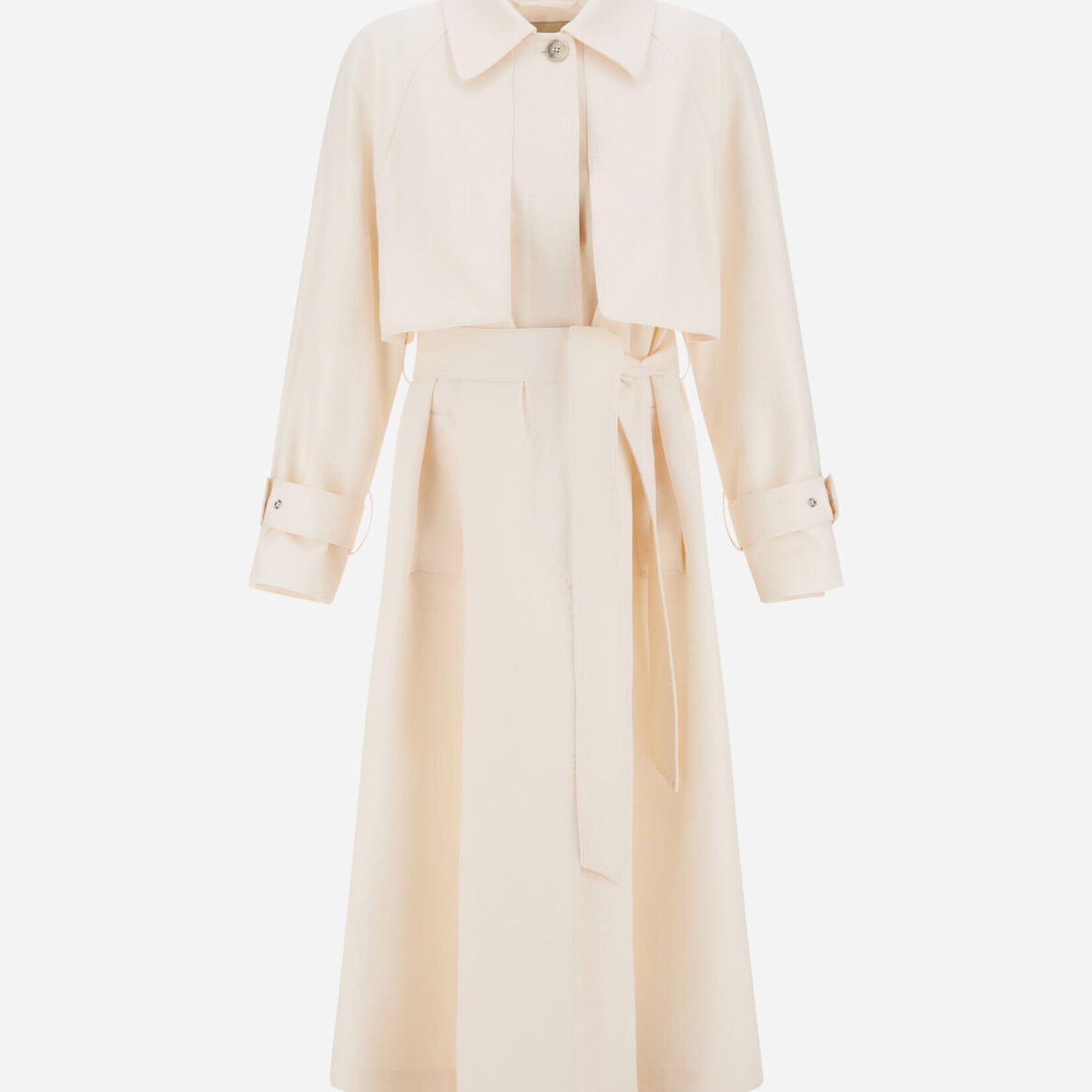 HERNO TRENCH COAT IN FRESH CRINKLE WOVEN