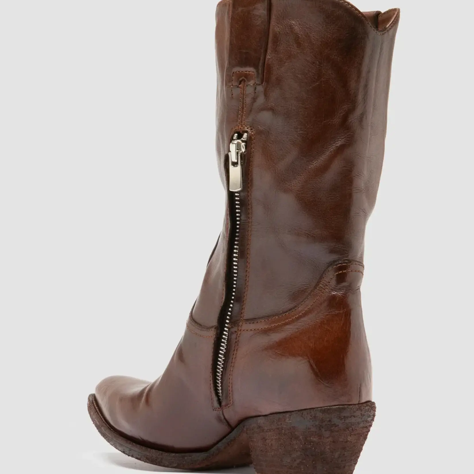 OFFICINE CREATIVE WANDAL 104  LEATHER ZIP BOOT