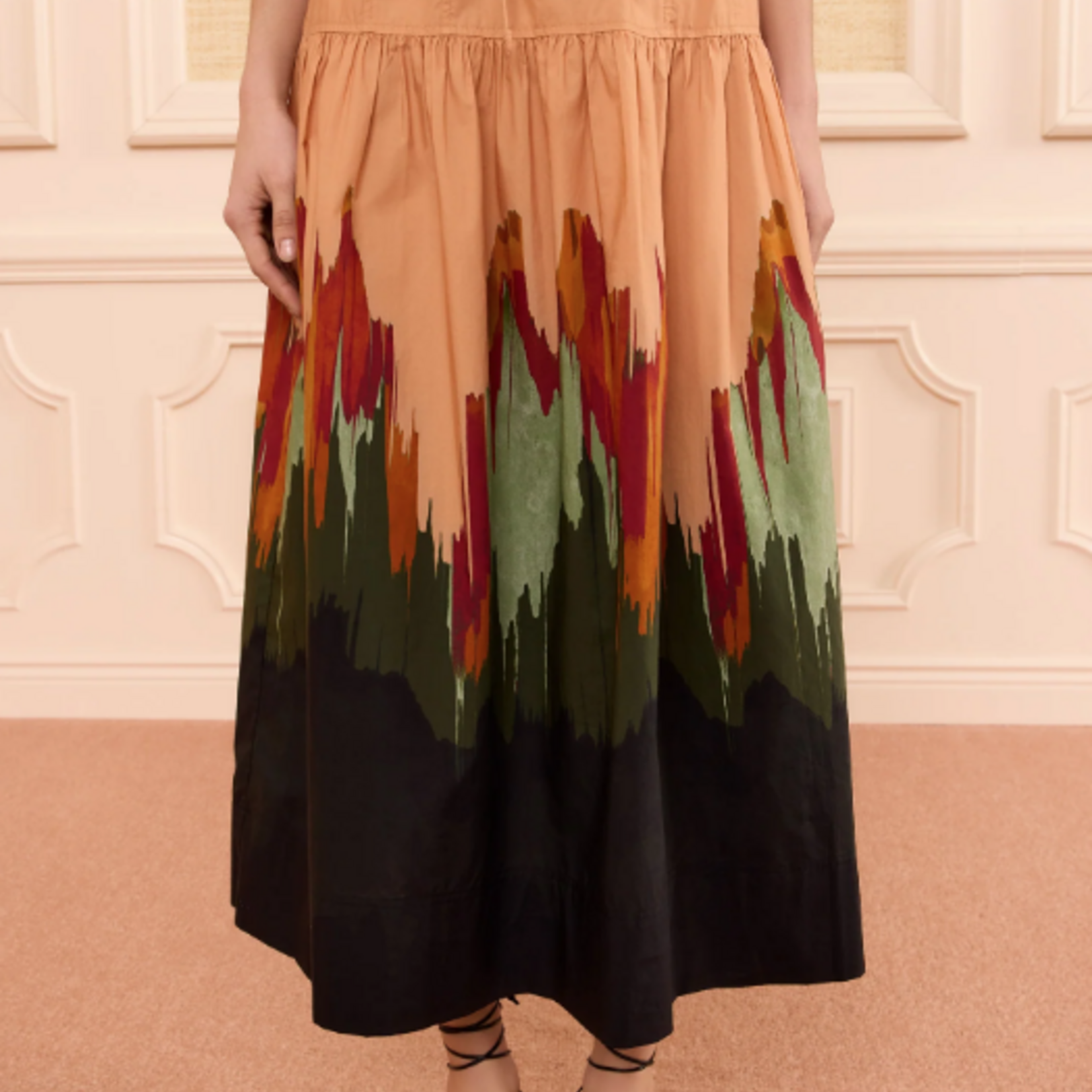 ULLA JOHNSON THEODORA COTTON SKIRT