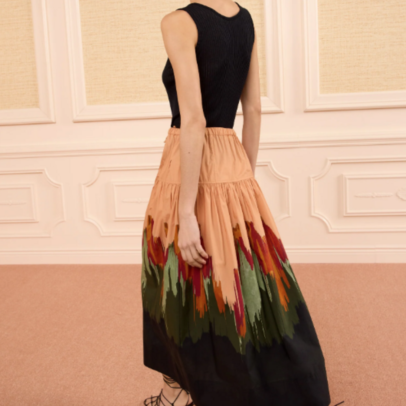ULLA JOHNSON THEODORA COTTON SKIRT