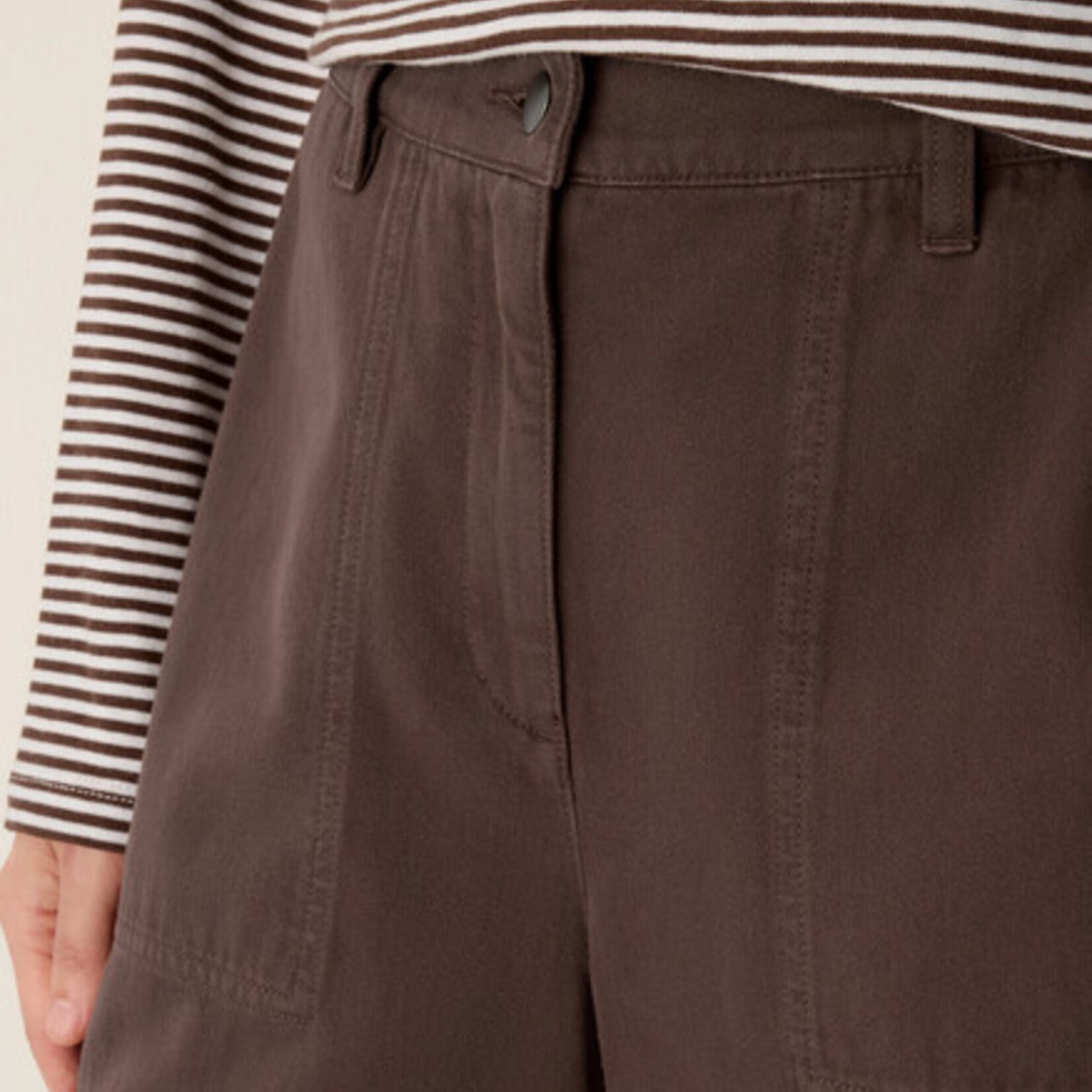 EILEEN FISHER COTTON WIDE LEG PANT