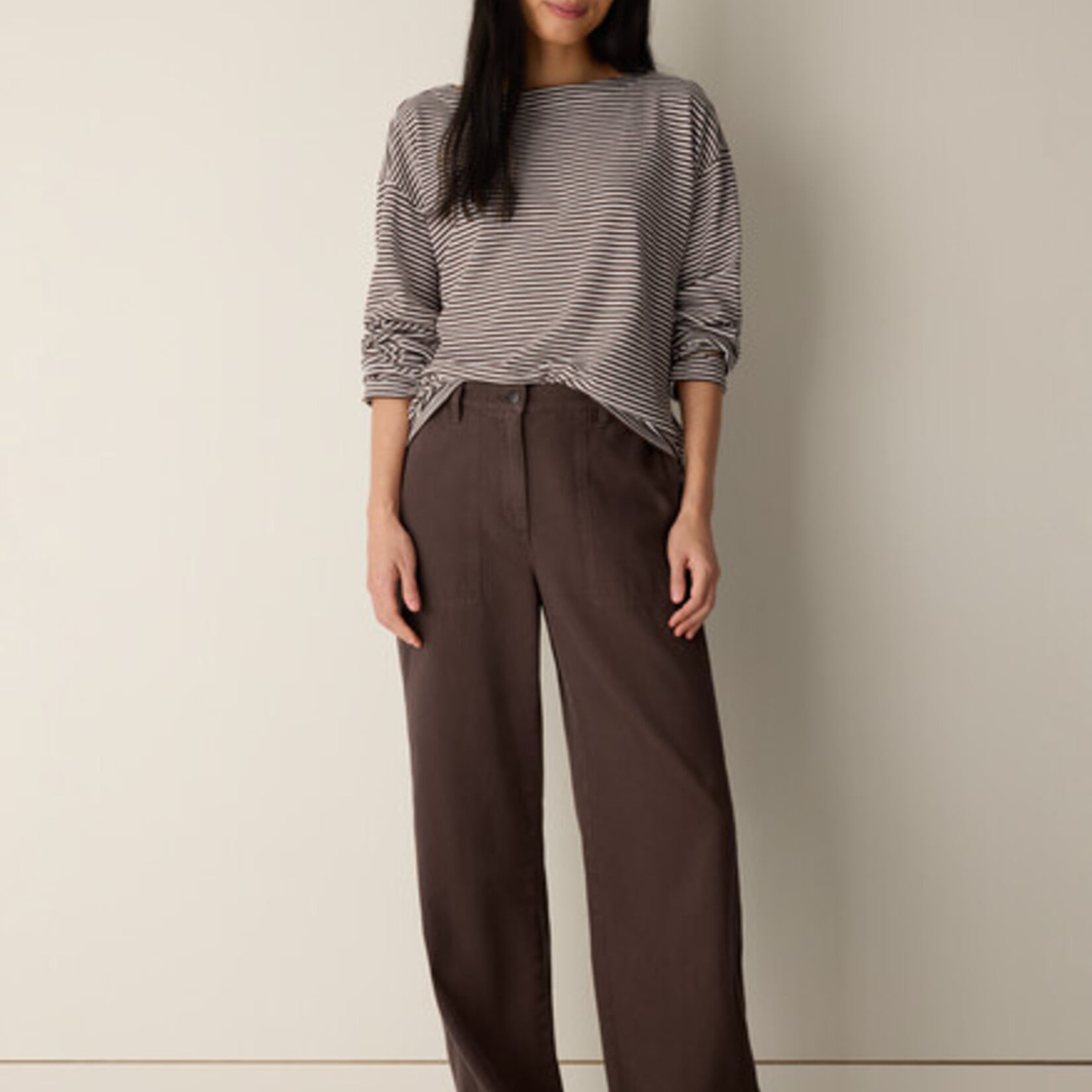 EILEEN FISHER COTTON WIDE LEG PANT